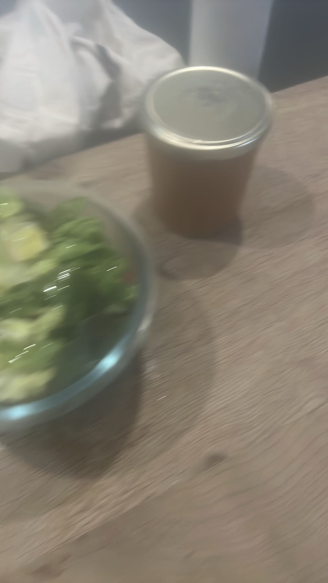 Salade verte et soupe