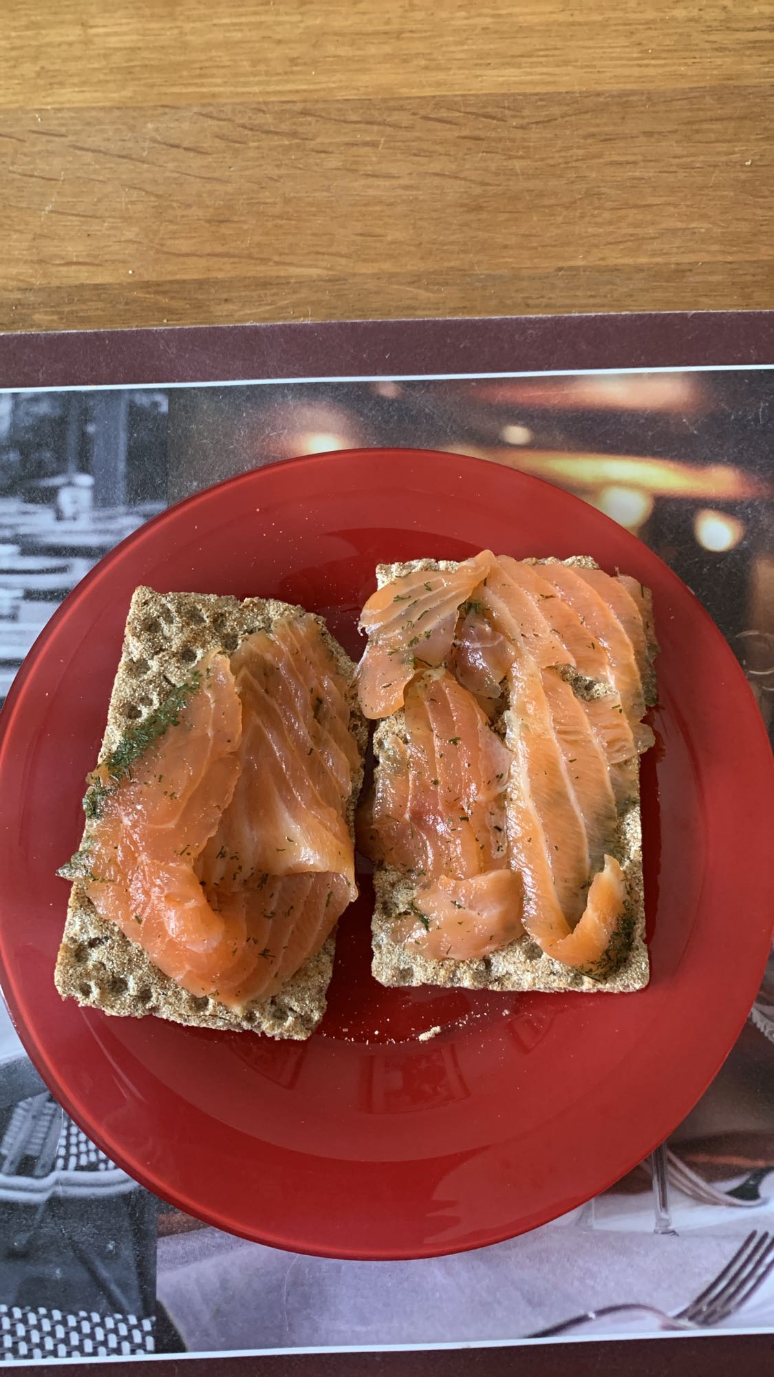 Tartines saumon croquantes