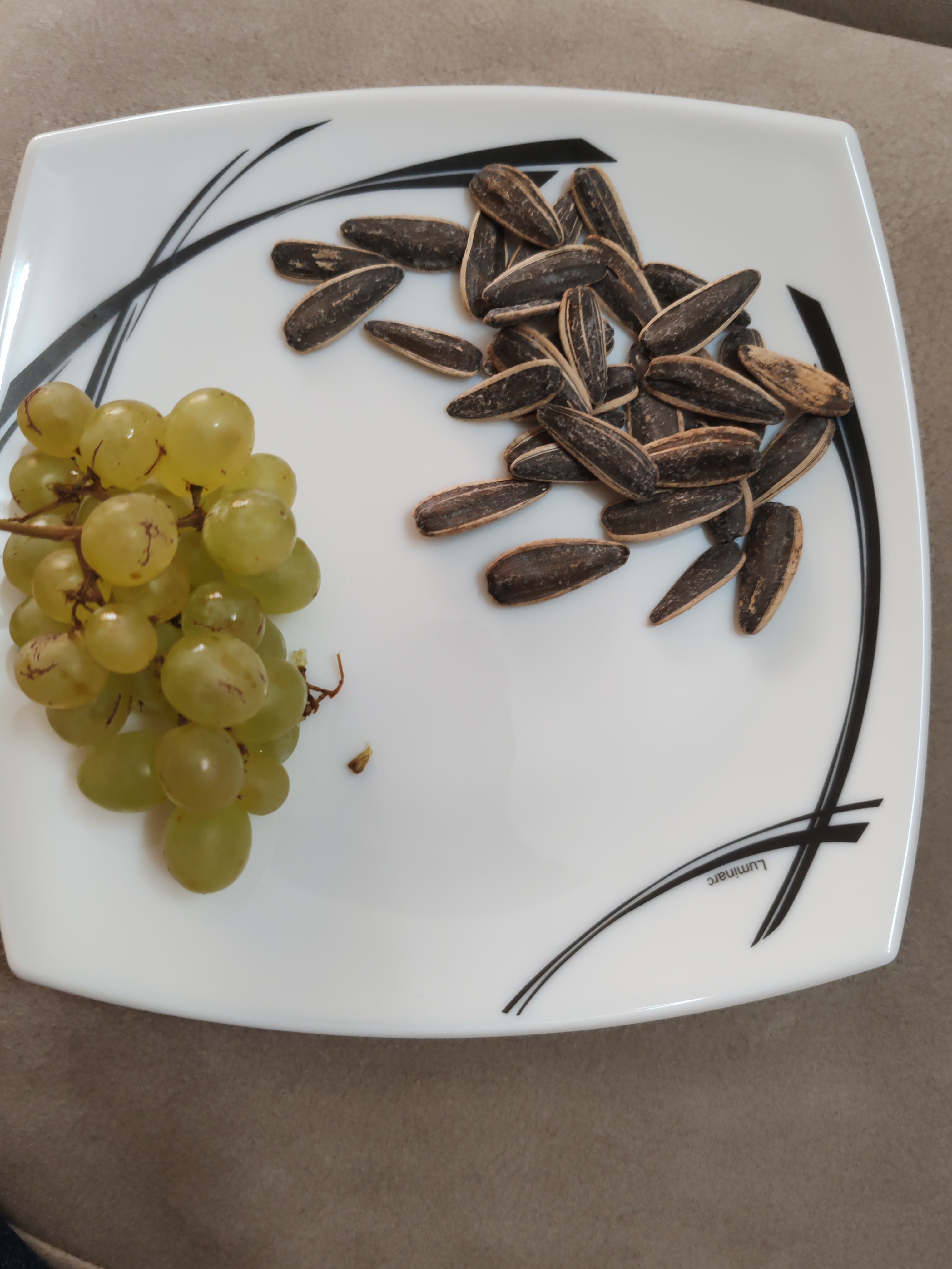 Grapes and Sunflower Seeds