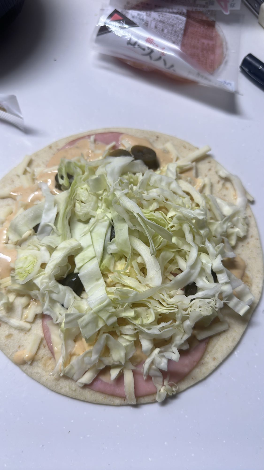 Ham Veggie Flatbread