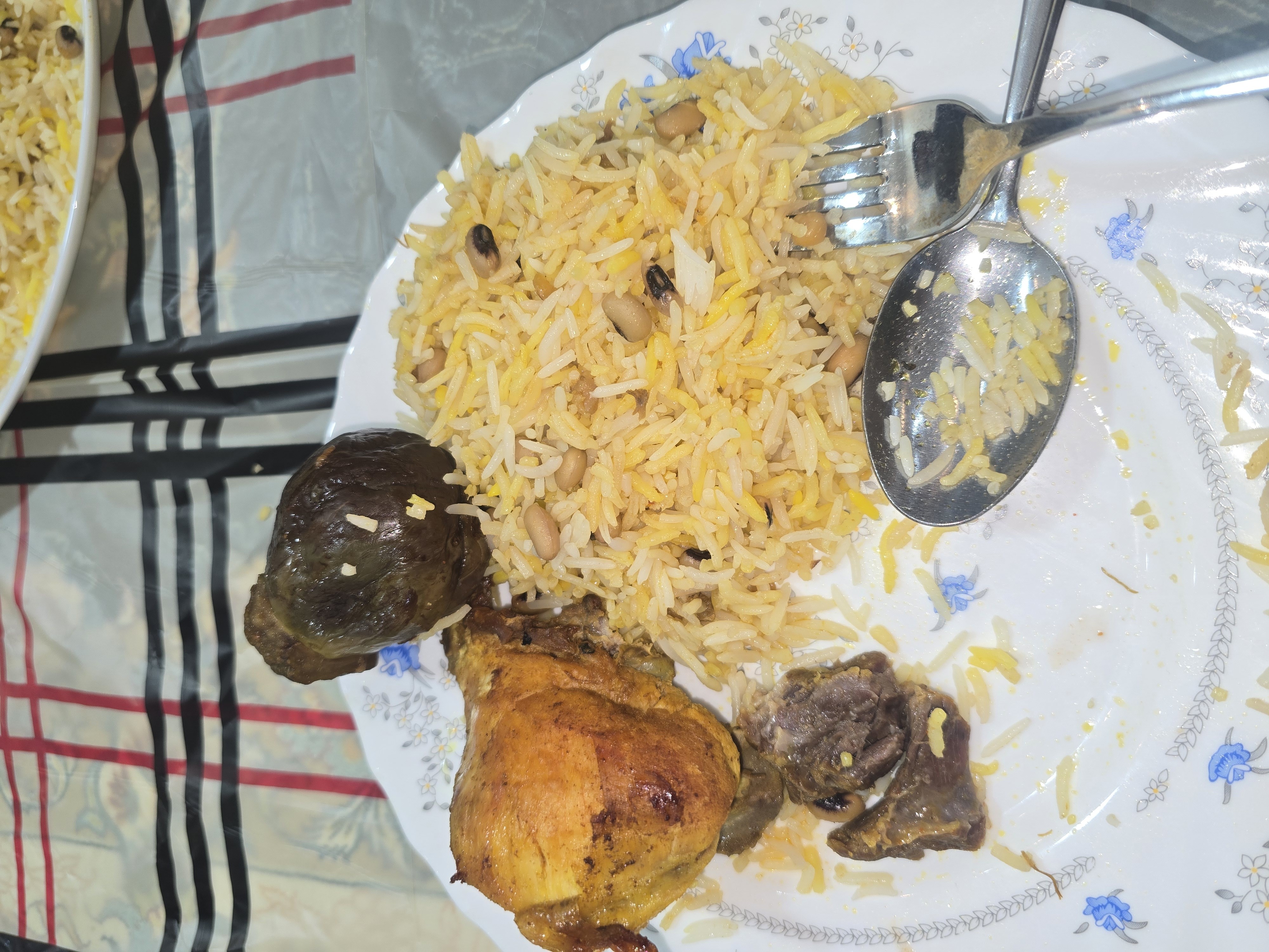 Rice with beans and meats