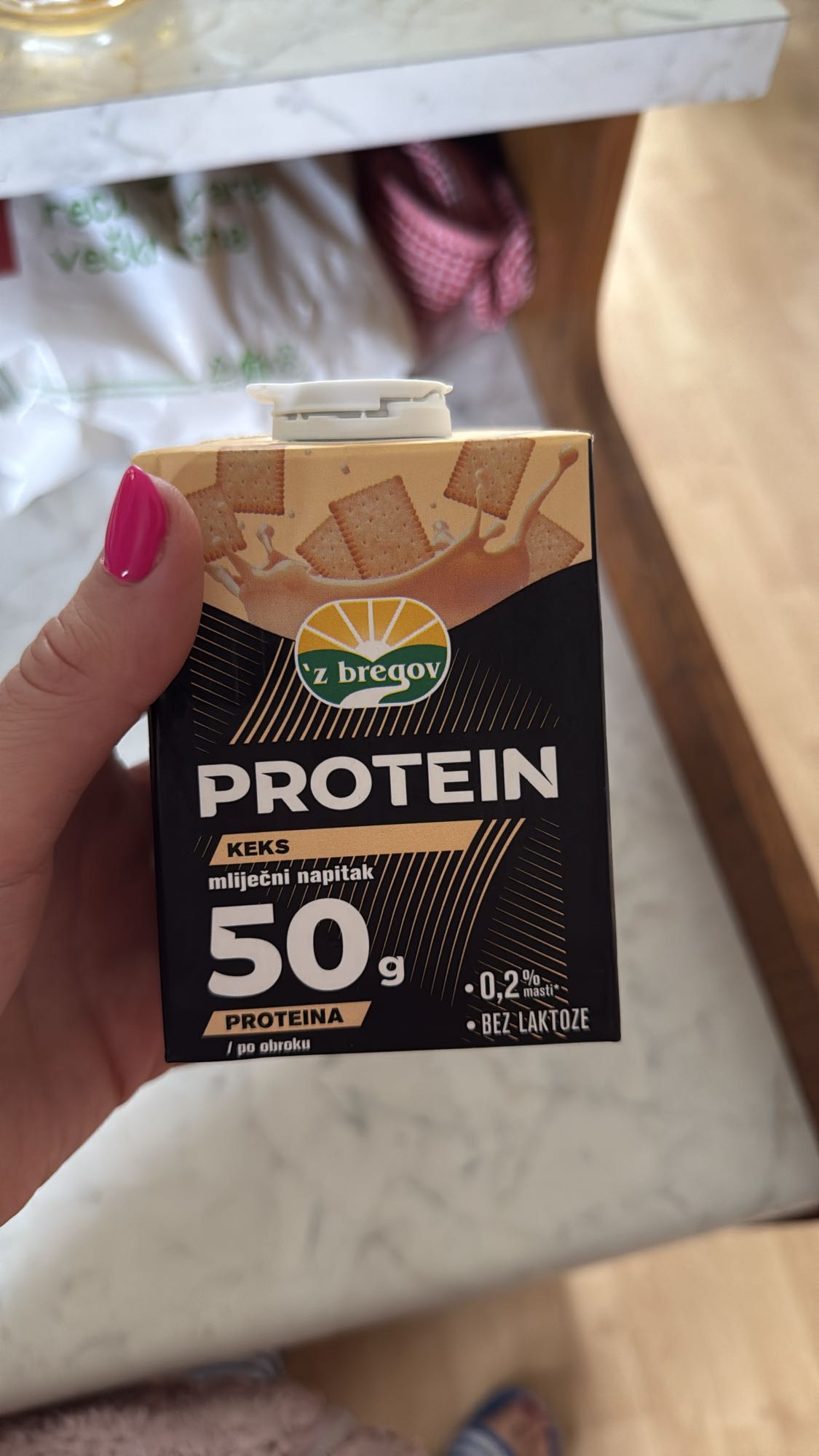 Protein milk drink biscuit