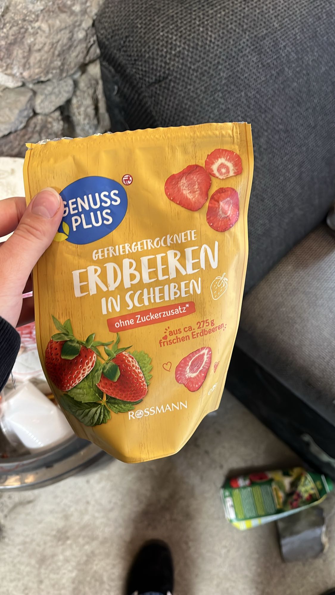 Gefriergetrocknete Erdbeeren