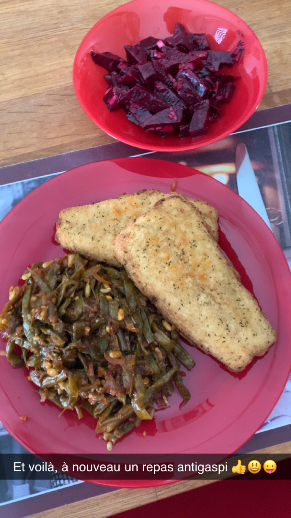 Haricots verts tomates poêlées