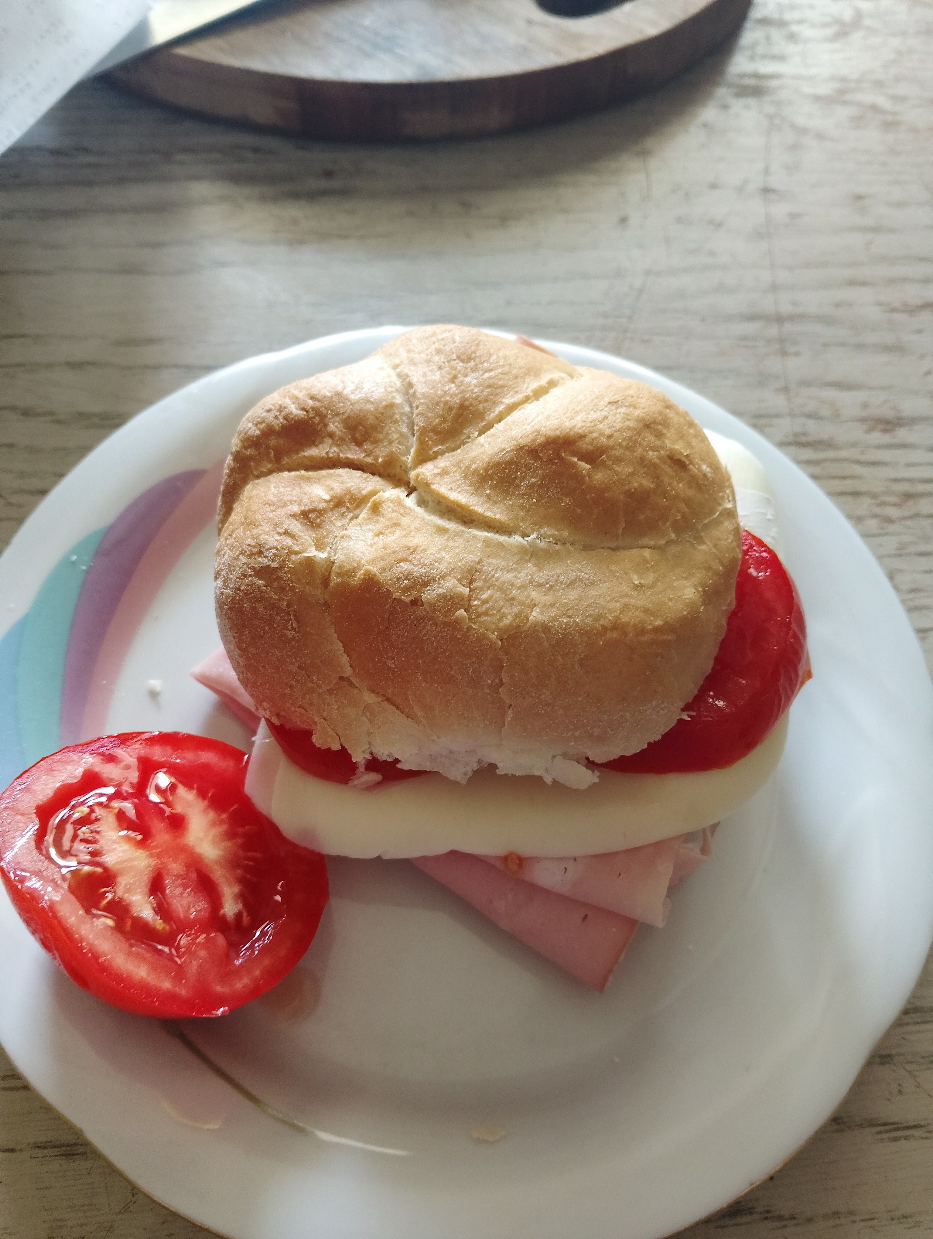 Ham Cheese Tomato Sandwich