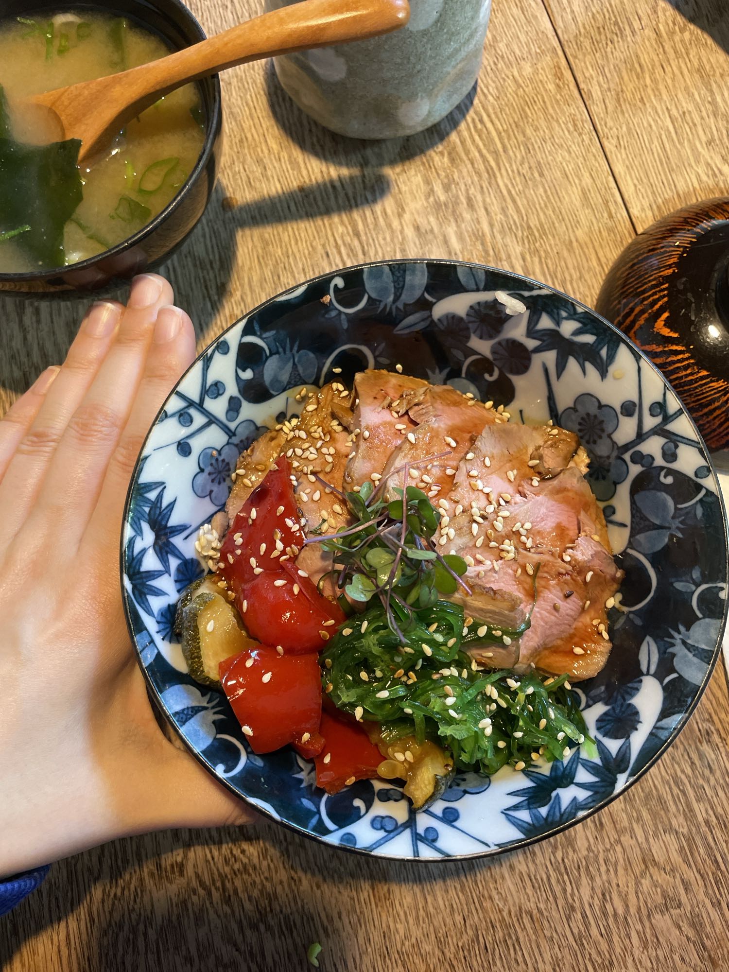 Kaczka z warzywami i ryżem