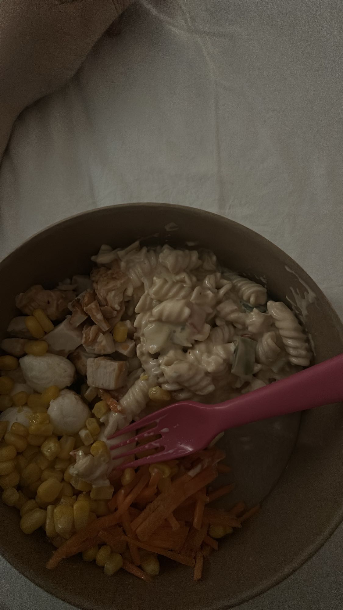 Pastasallad med kyckling