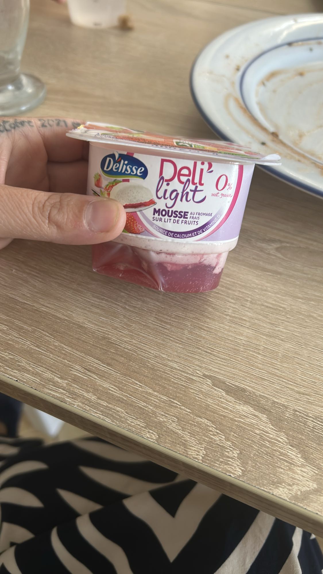 Mousse fromage et fruits