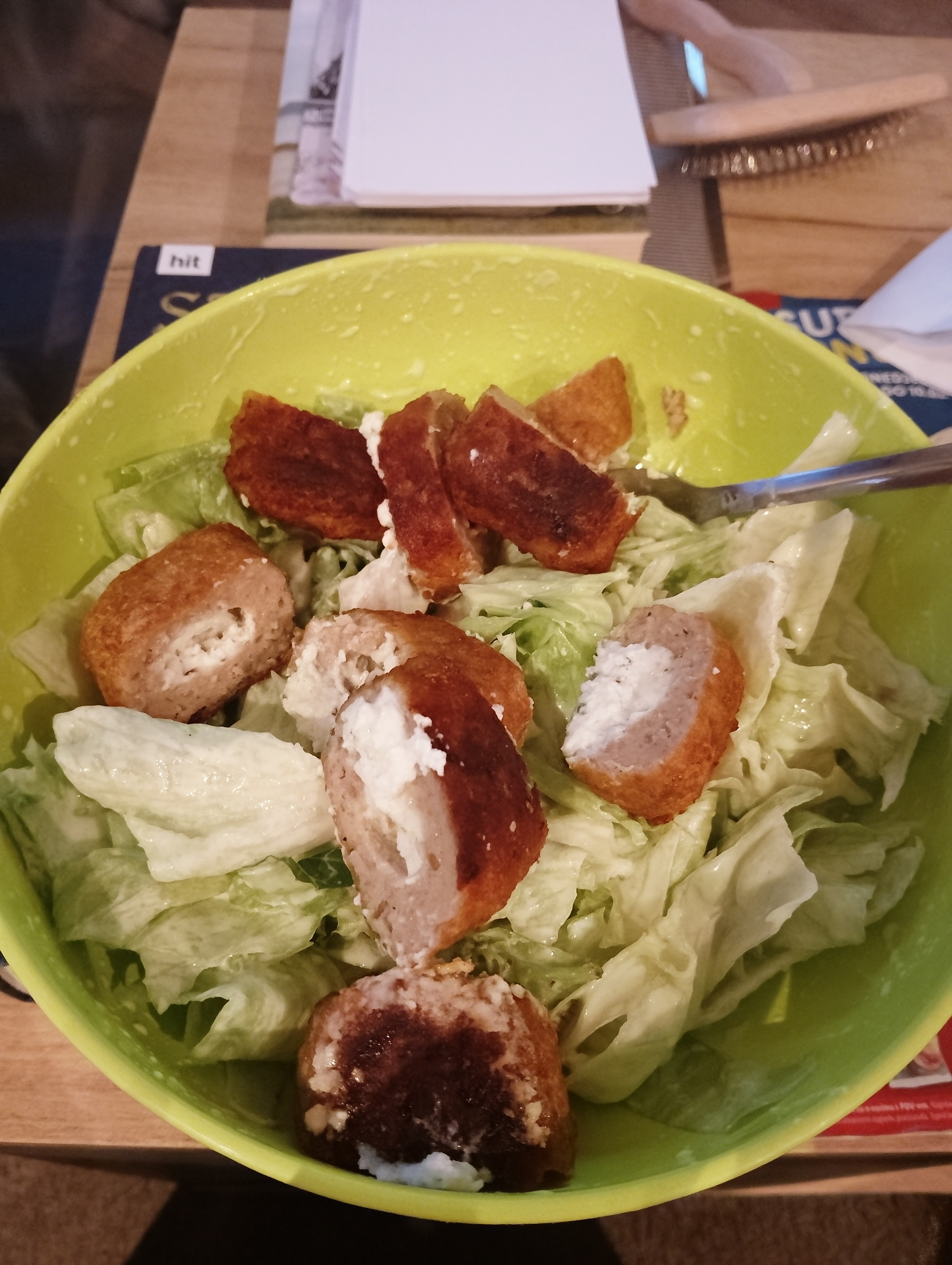 Chicken cheese salad