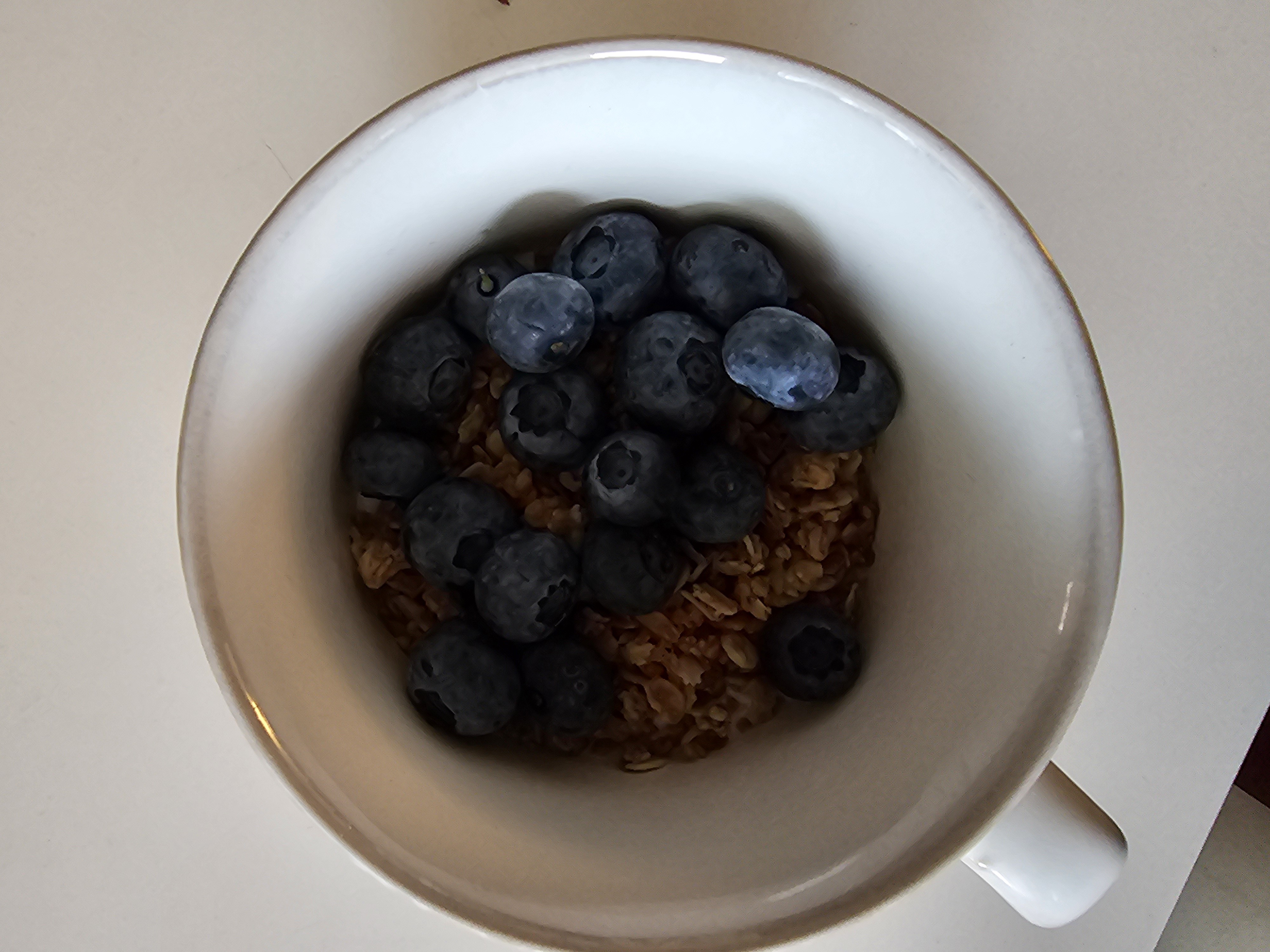 Blåbär och granola i kopp