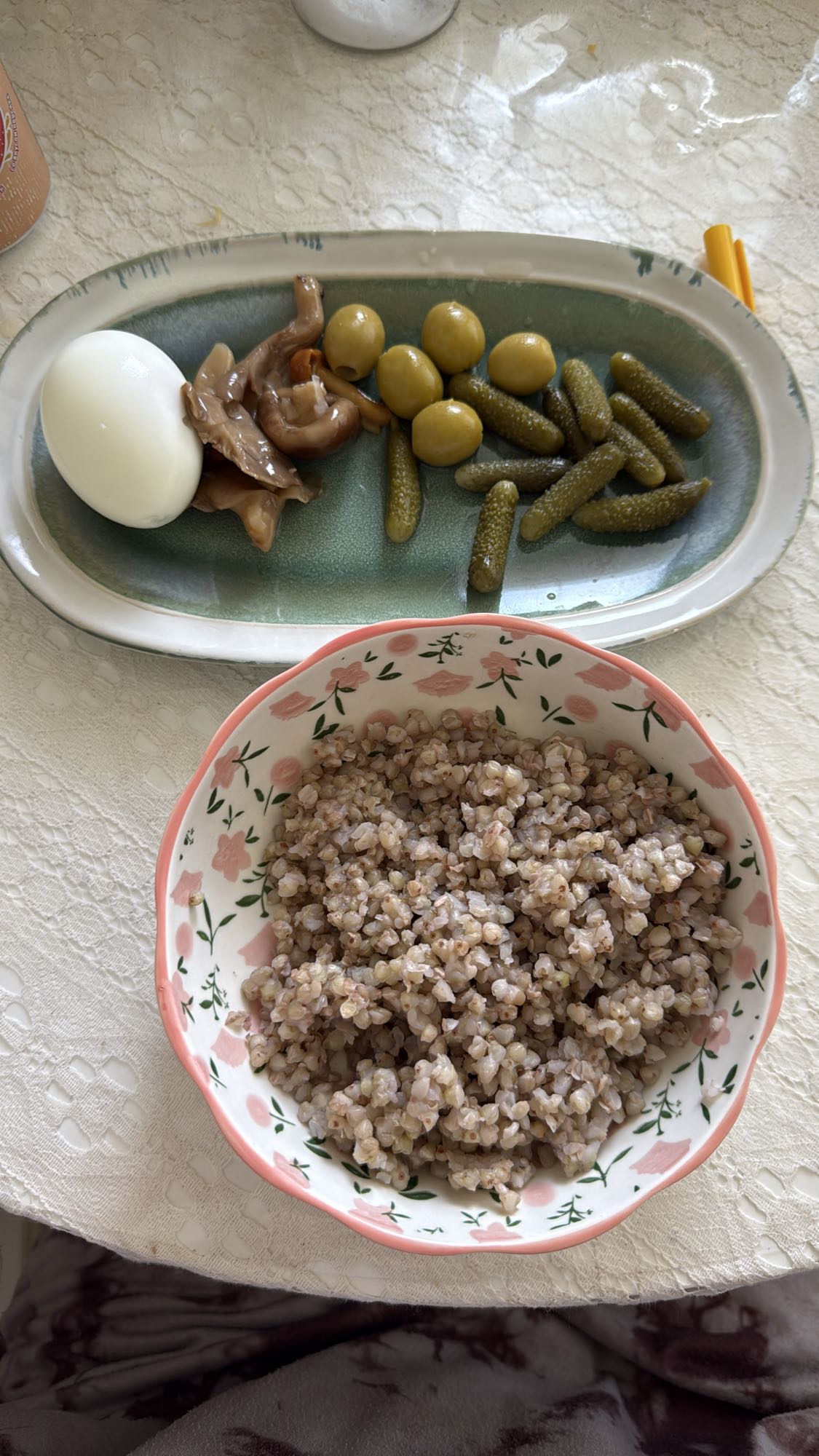 Гречка с яйцом и овощами