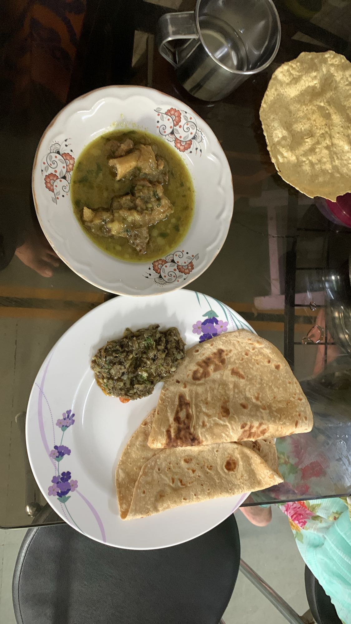 Indian Roti with Curry