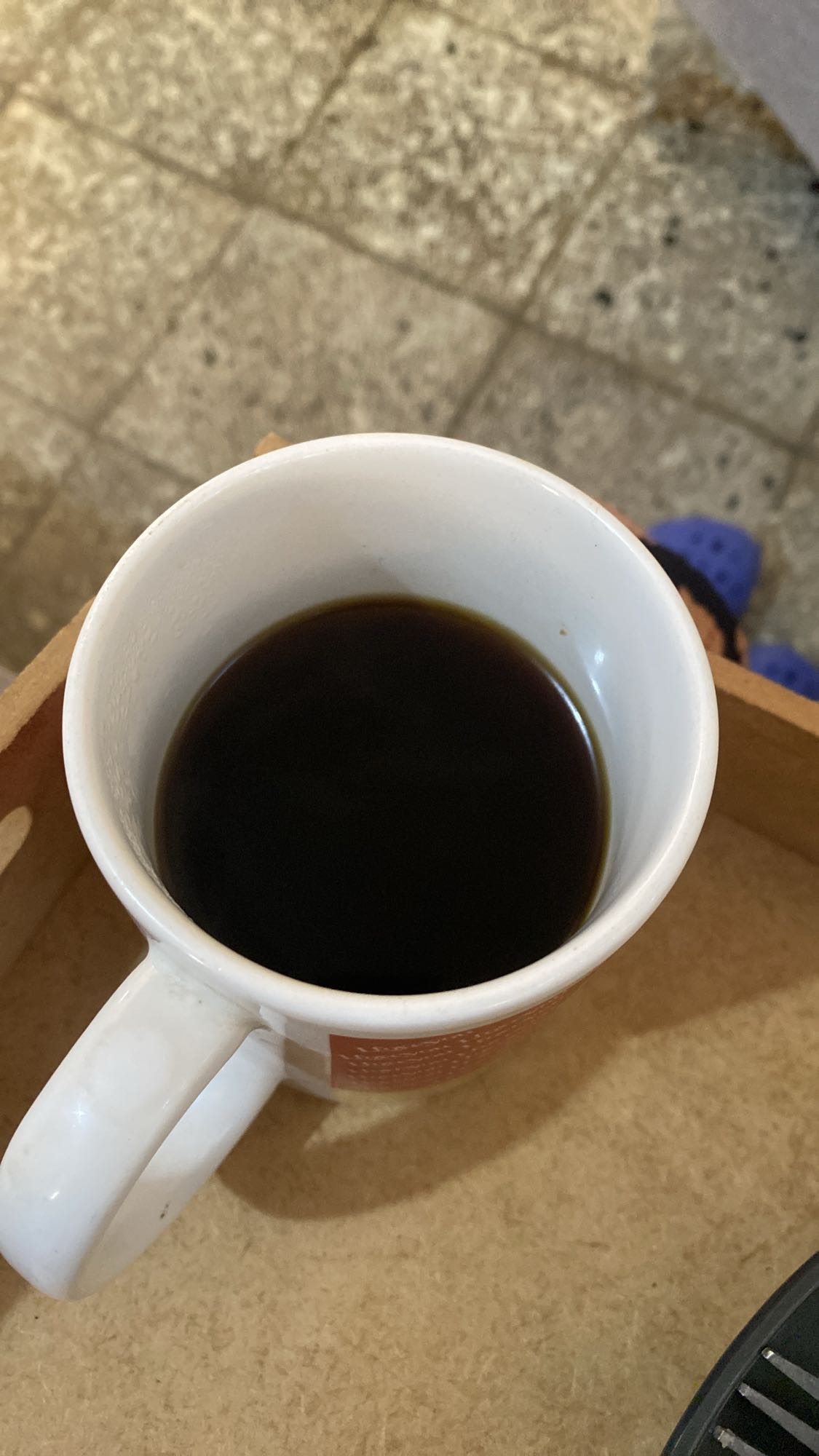 taza de café negro