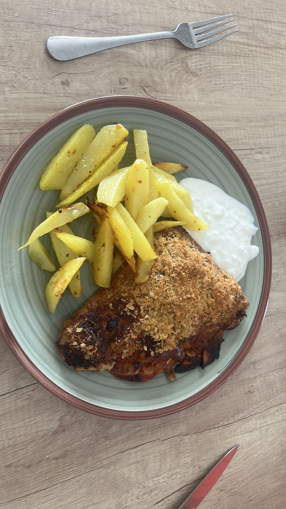 Cartofi cu pui la cuptor