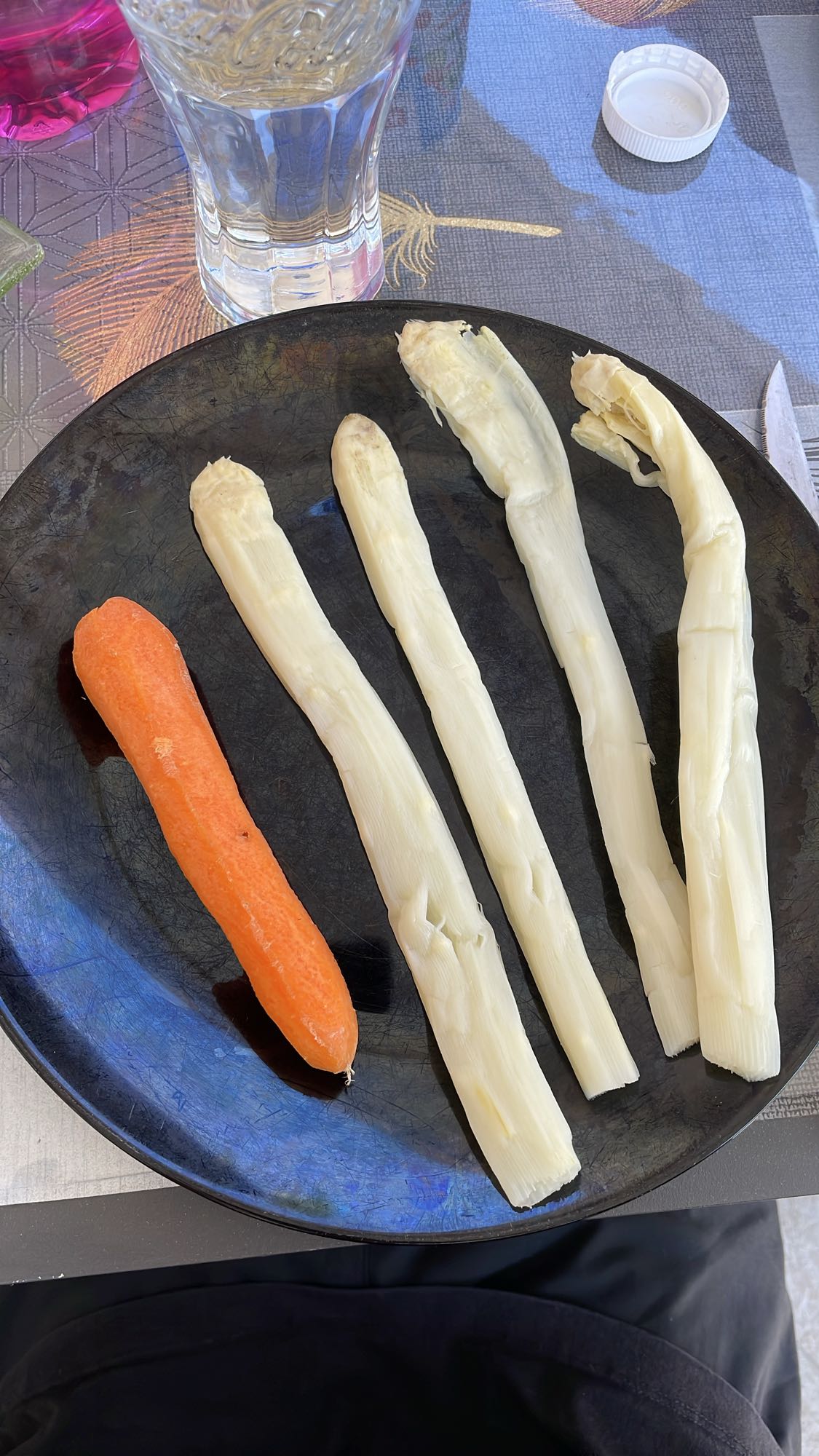 Asperges et carotte