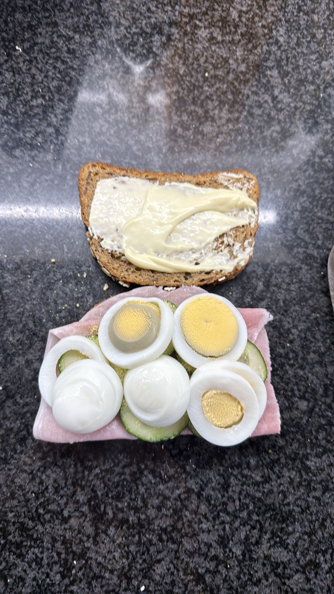 broodje ei ham komkommer