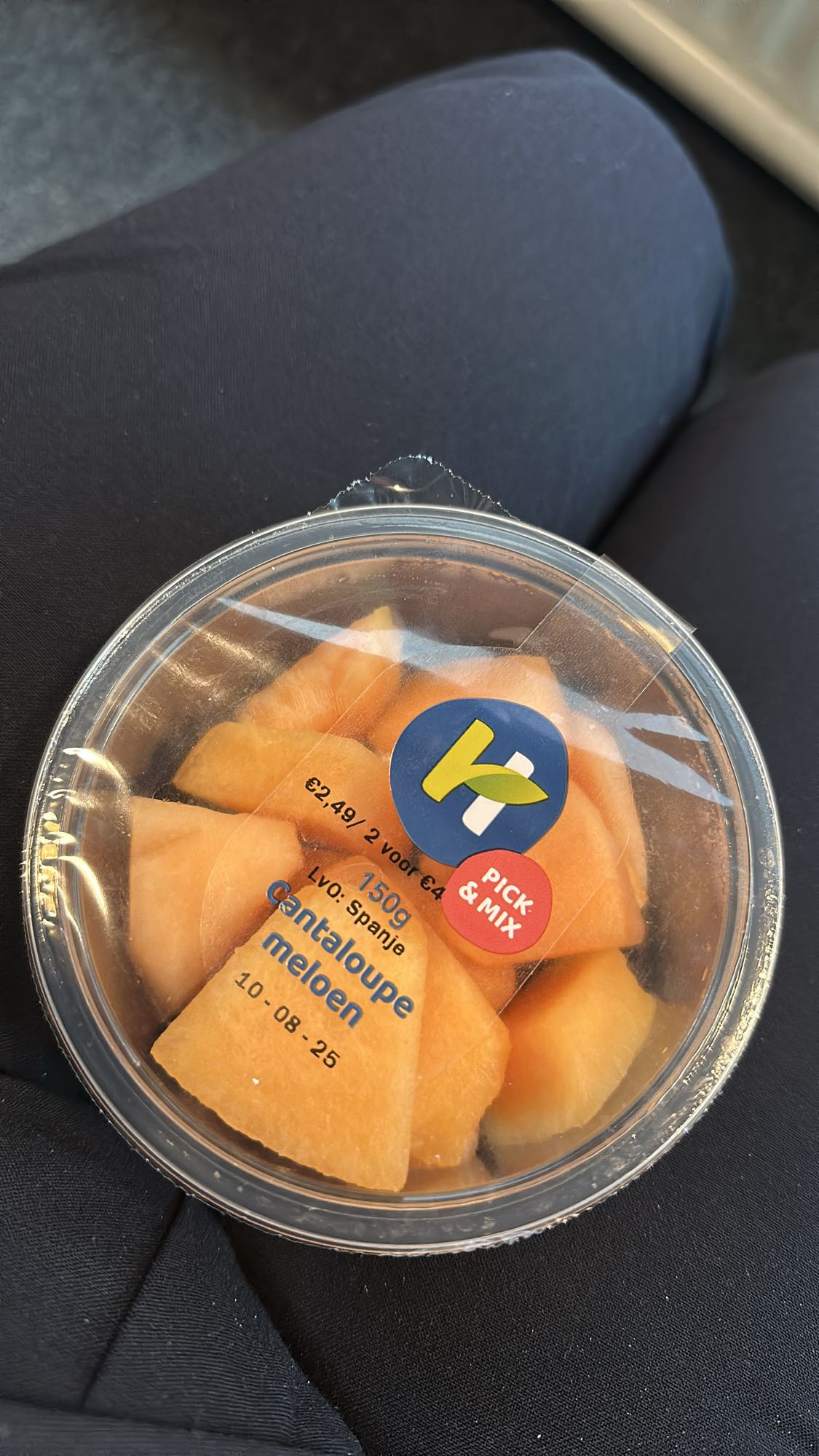 Cantaloupe meloen snack