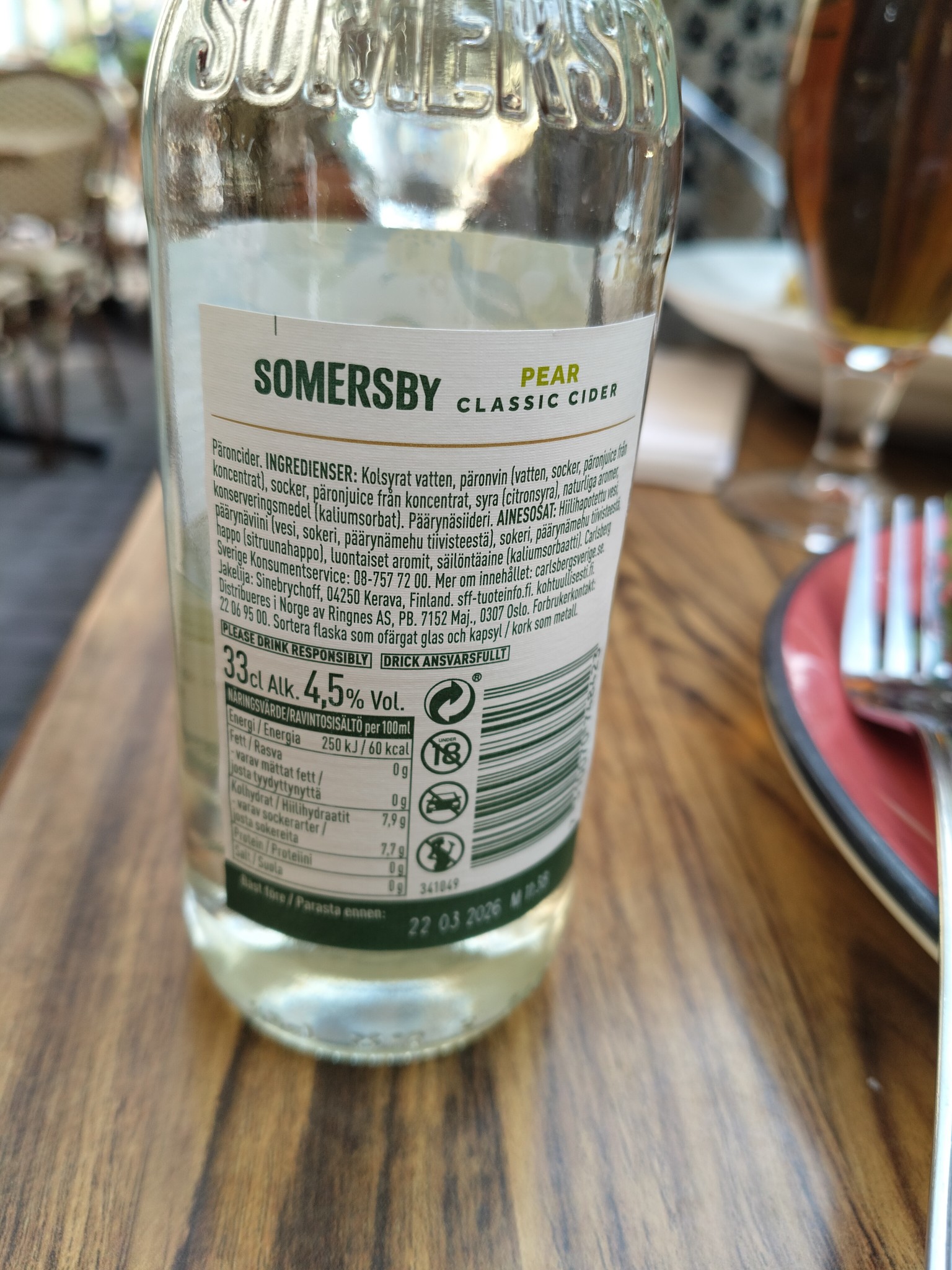 Päroncider Somersby