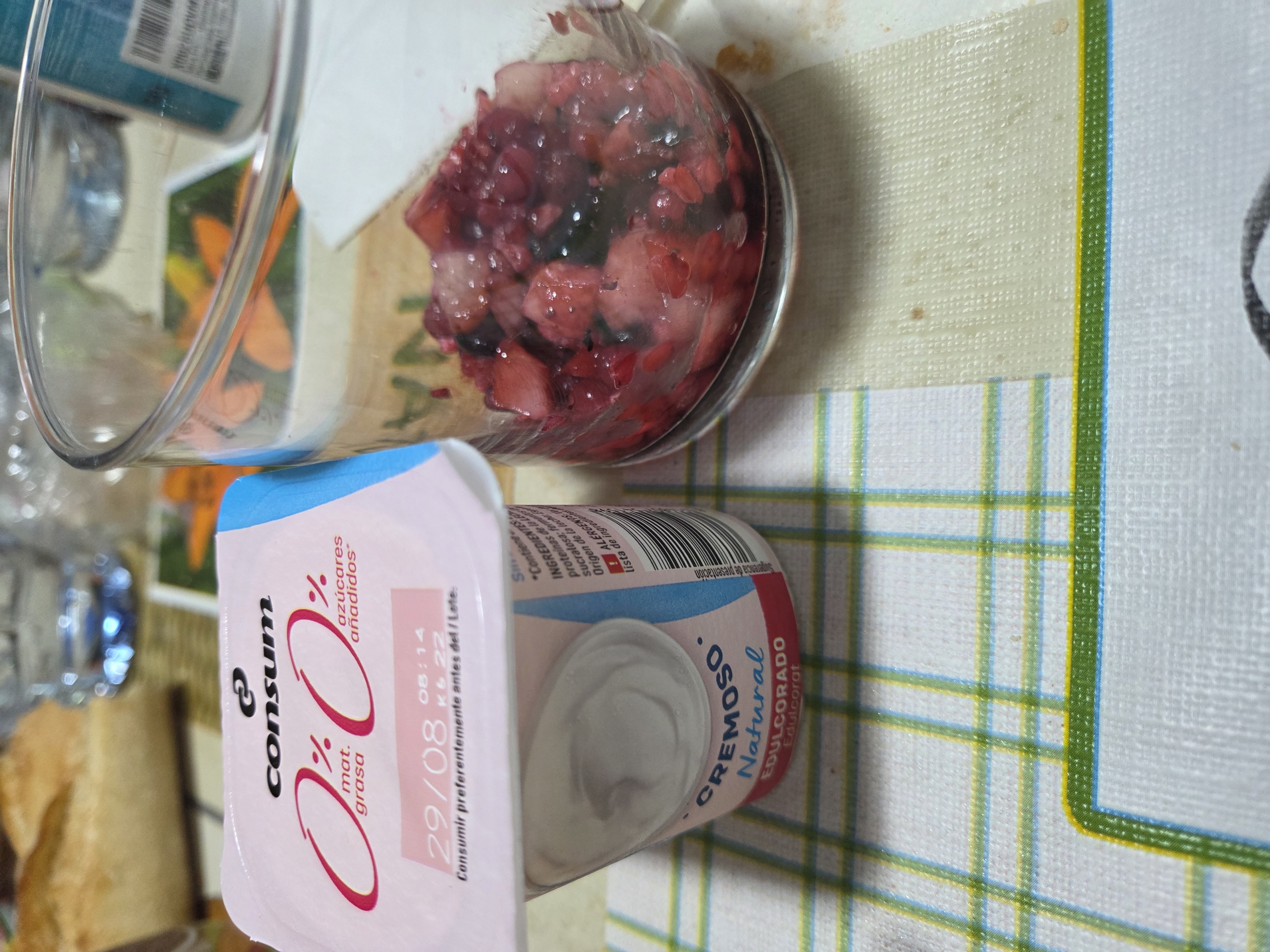 Yogur con frutas