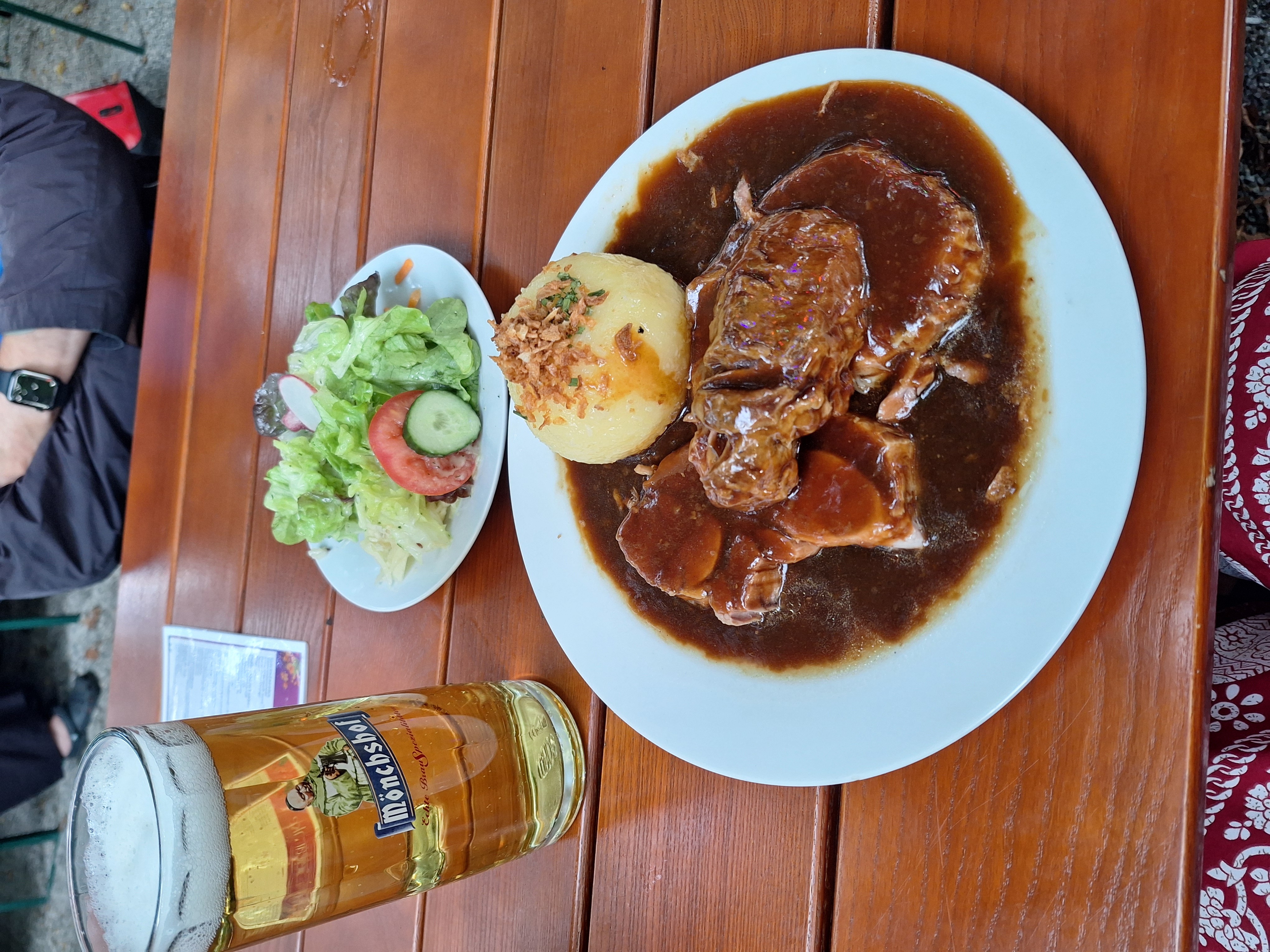 Roast beef with dumpling