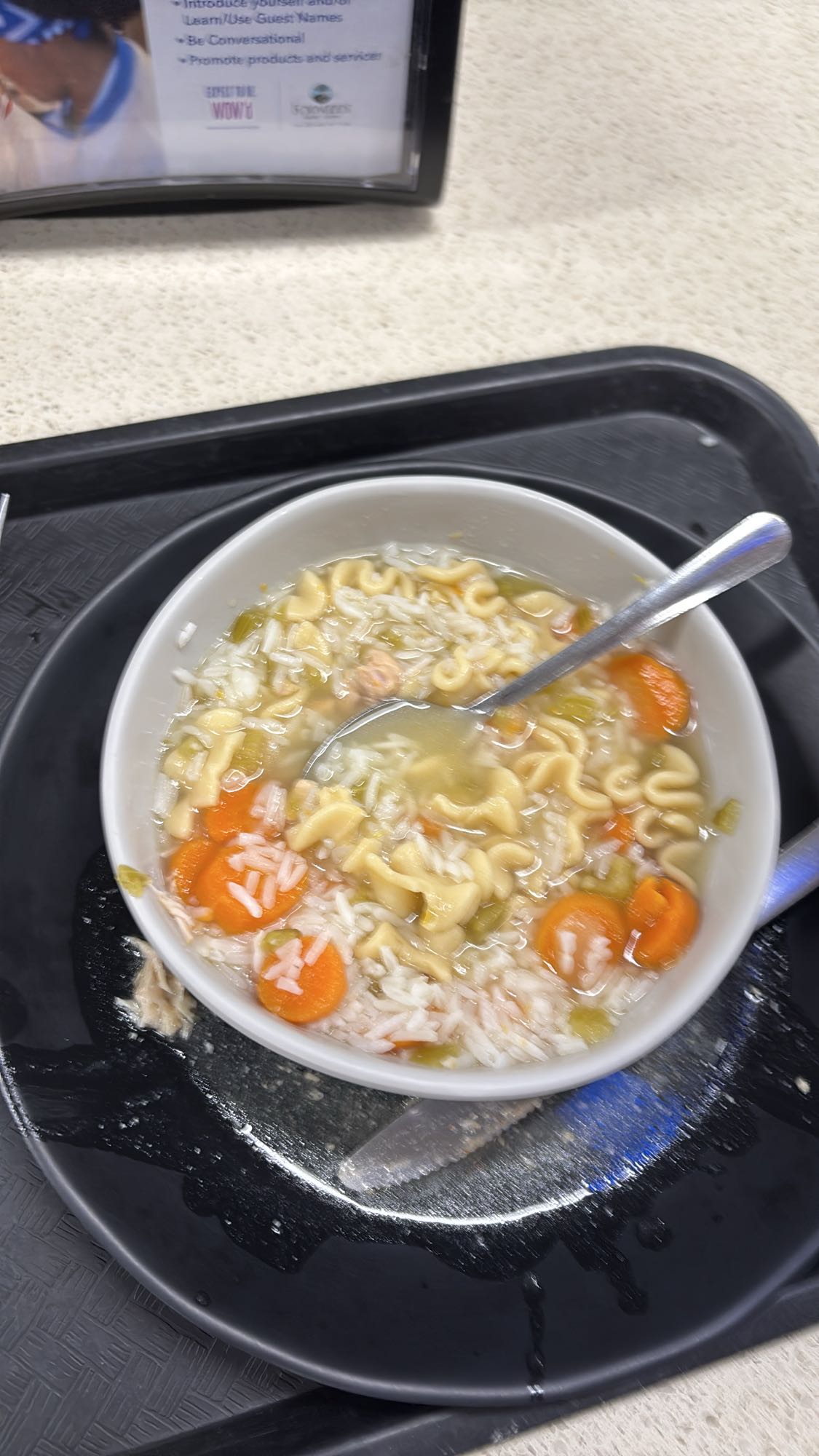 sopa de fideos y arroz