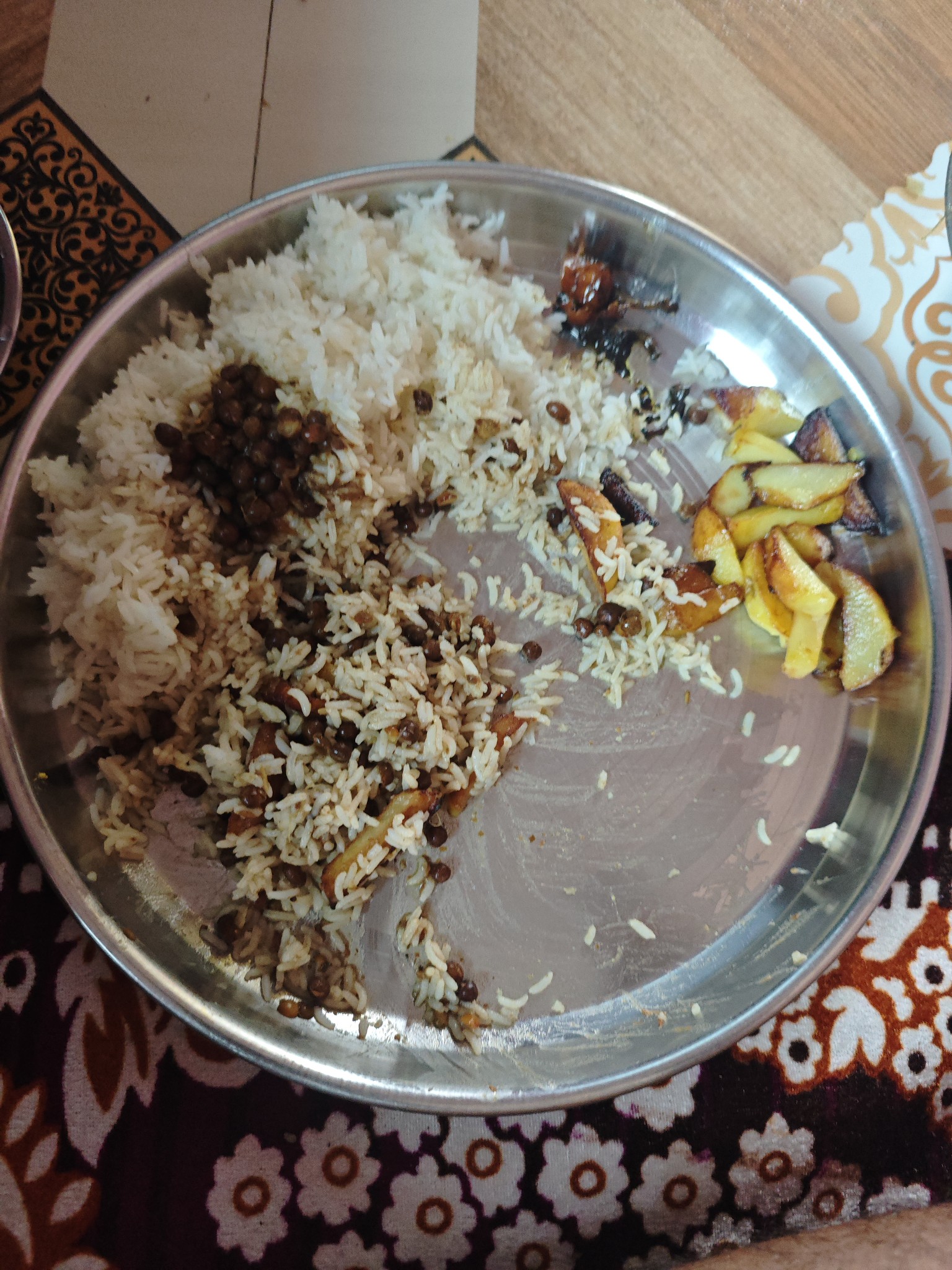 Rice with lentils & veggies