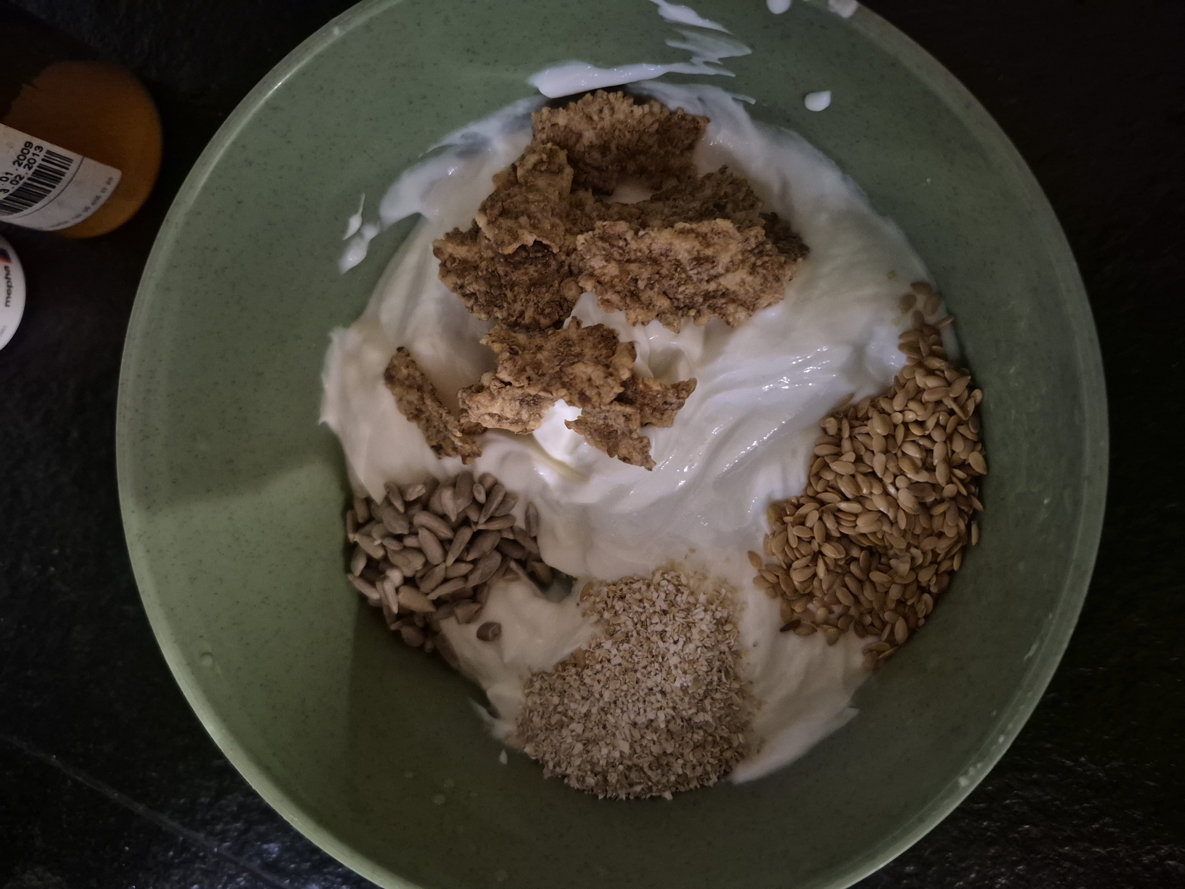 Yoghurt met zaden en vezels