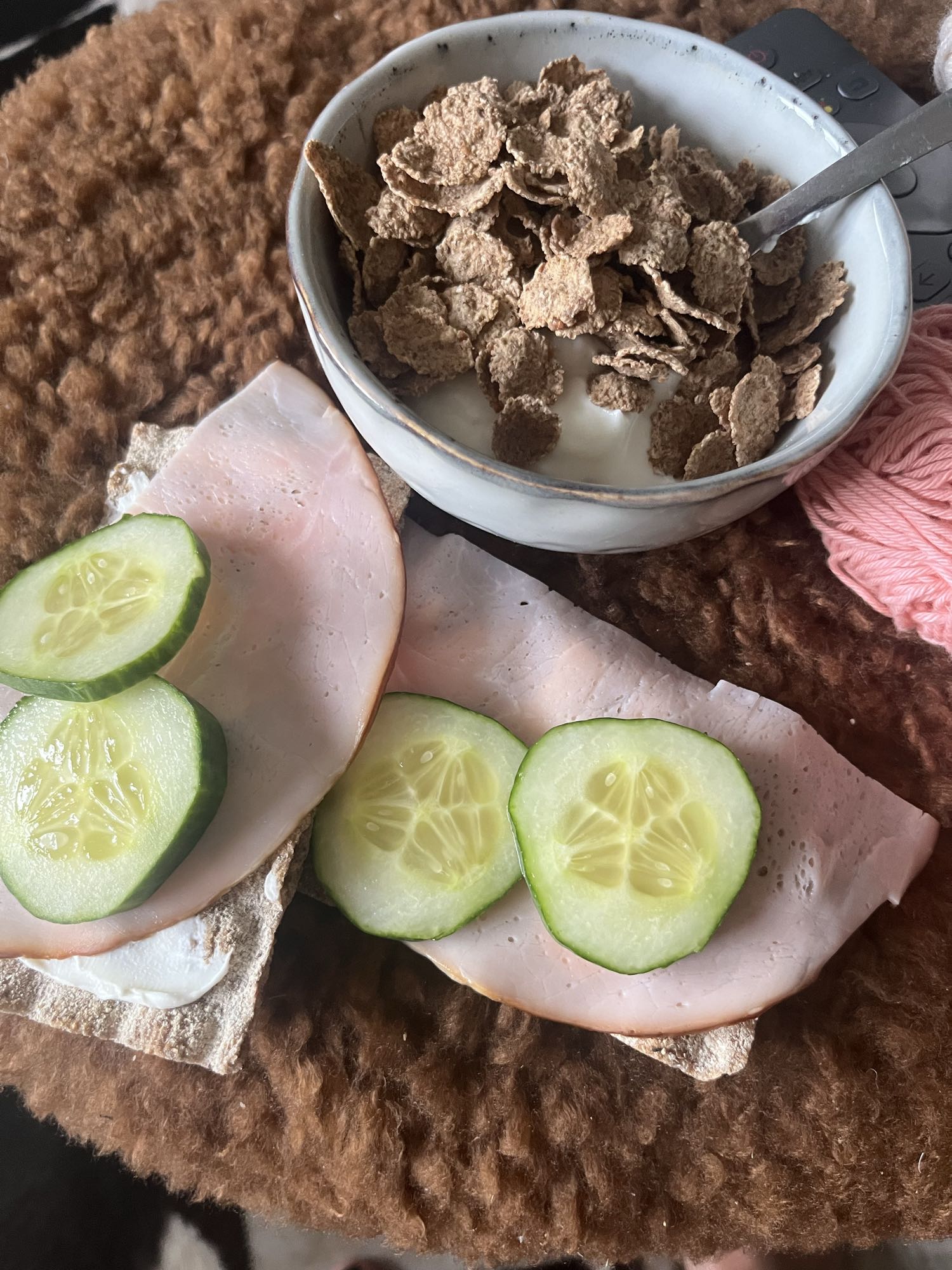 Knäckebröd och flingor