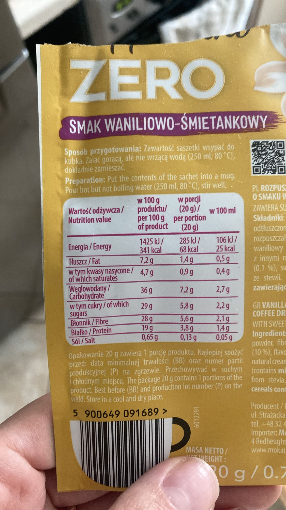 Vanilla Cream Zero Drink