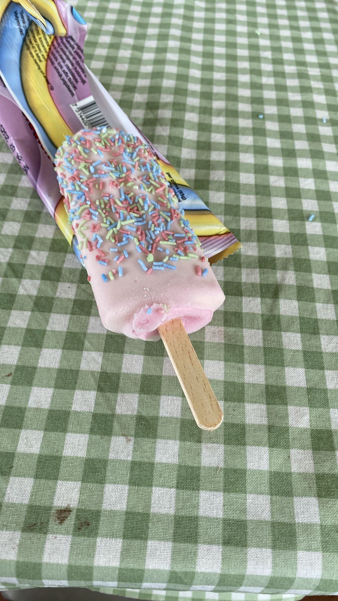 Glasspinne med strössel