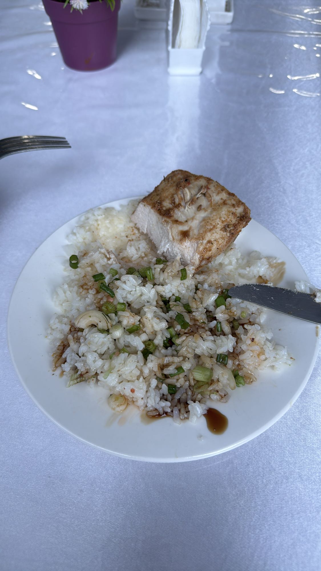 рис с курицей и луком