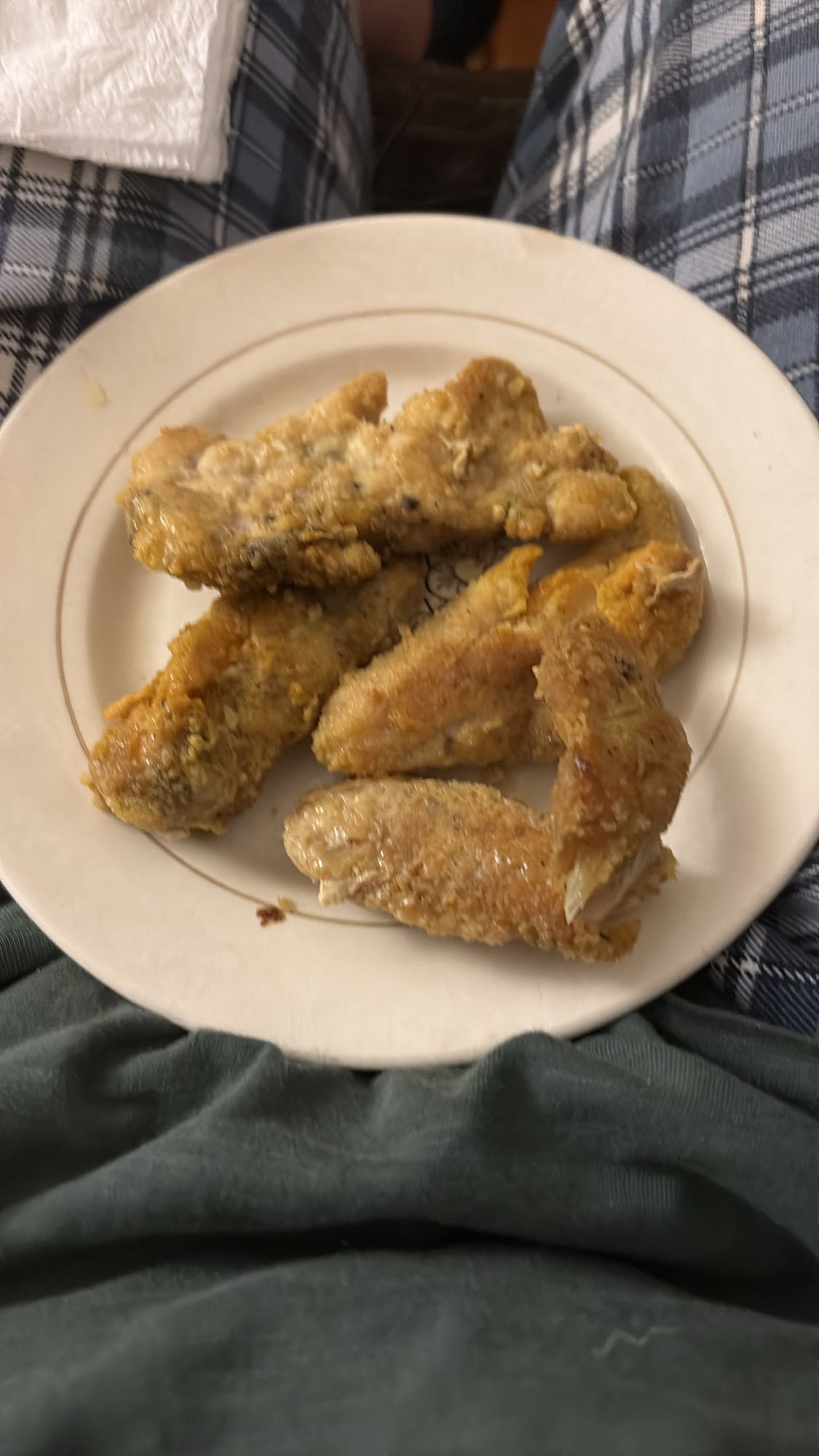 Kızarmış tavuk kanatları