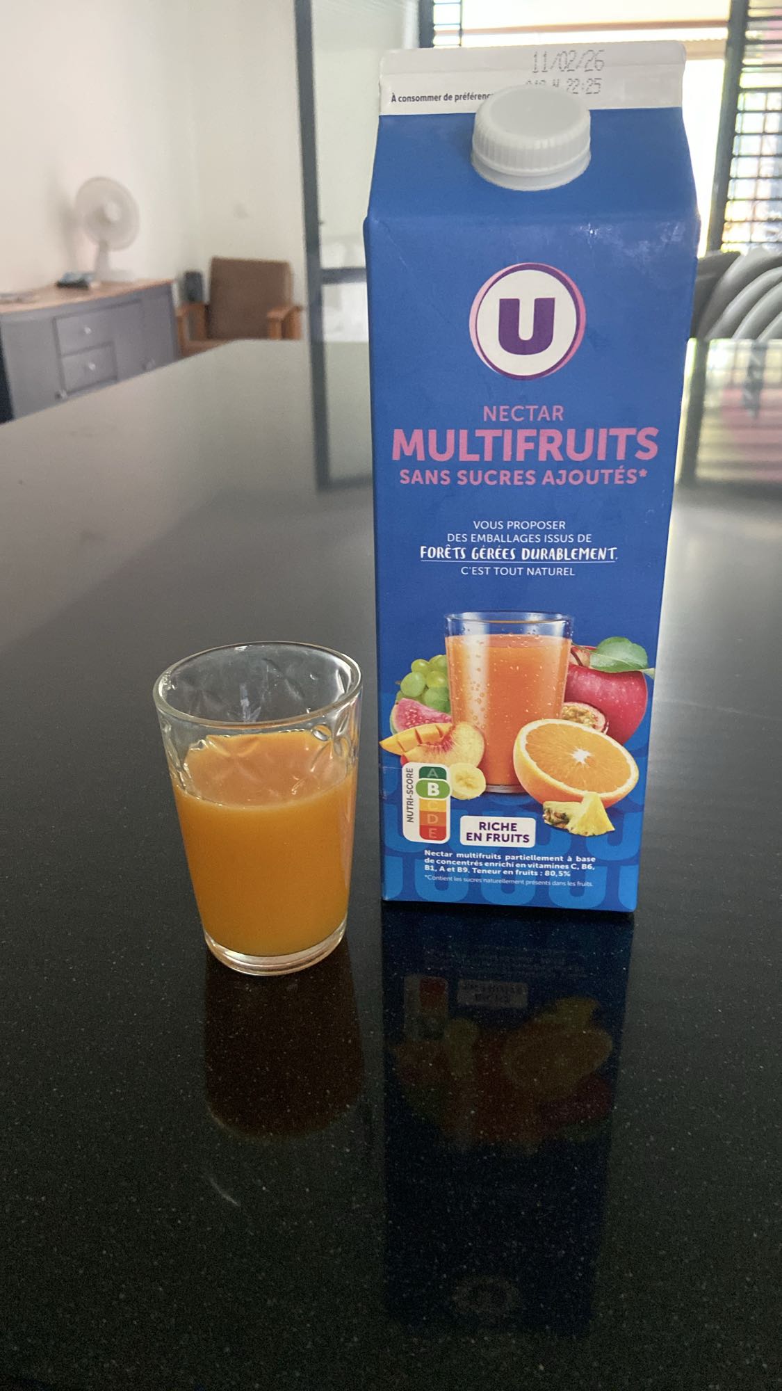 verre de nectar multifruits