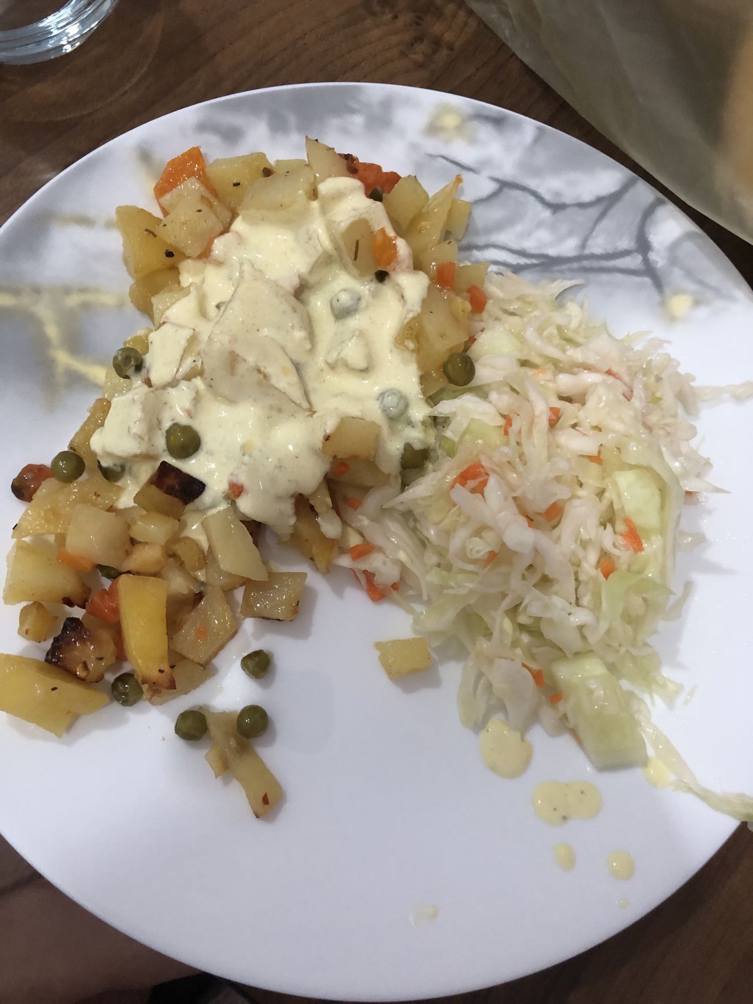 Potatoes with Salad
