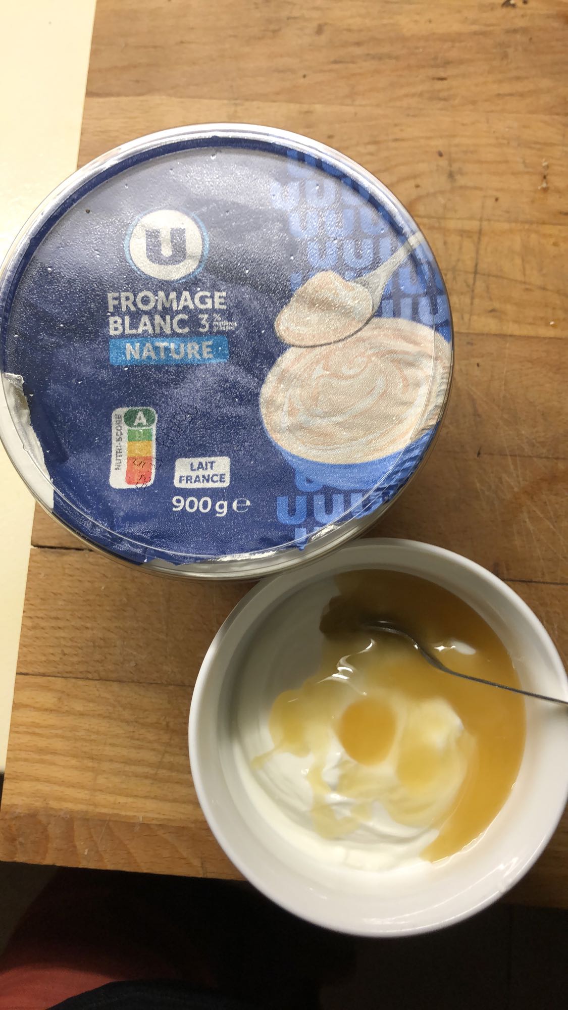 Fromage blanc et miel