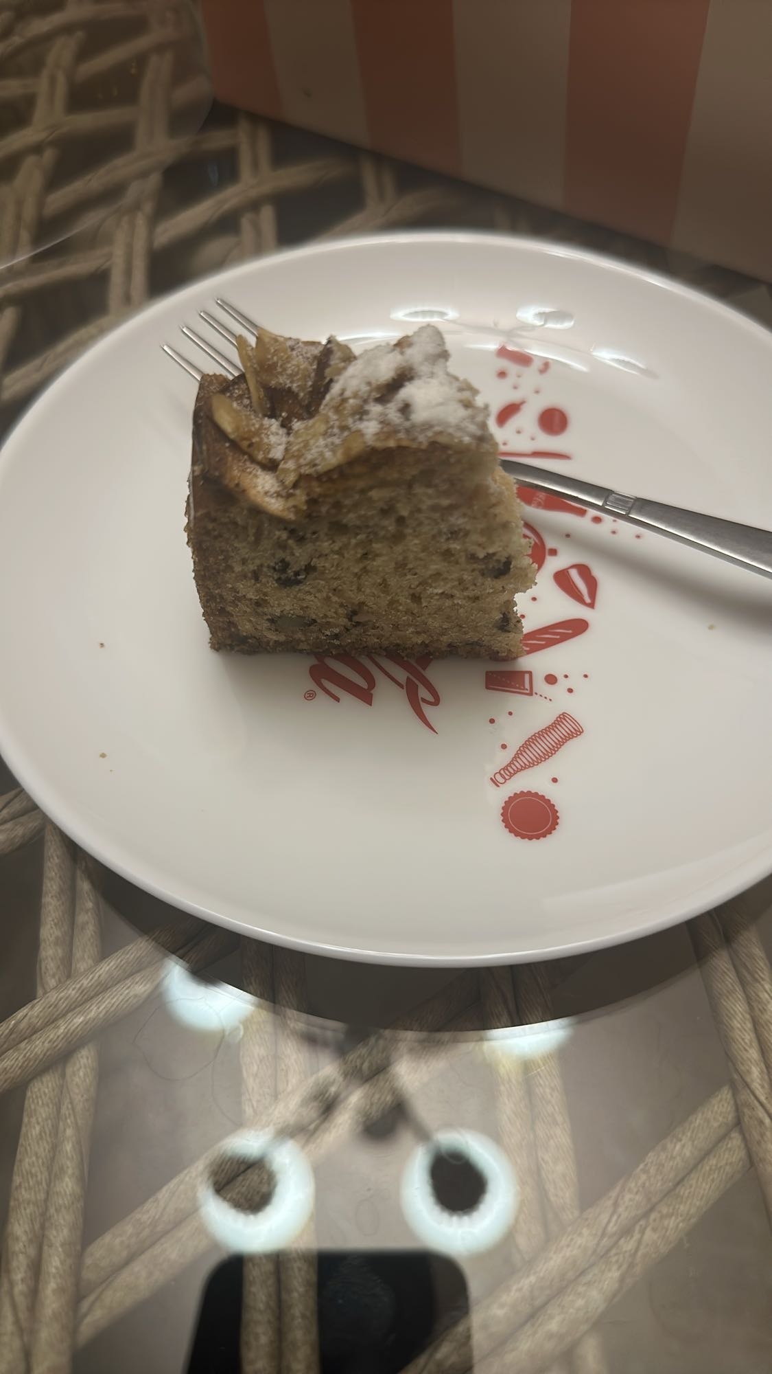 Apple Nut Cake Slice