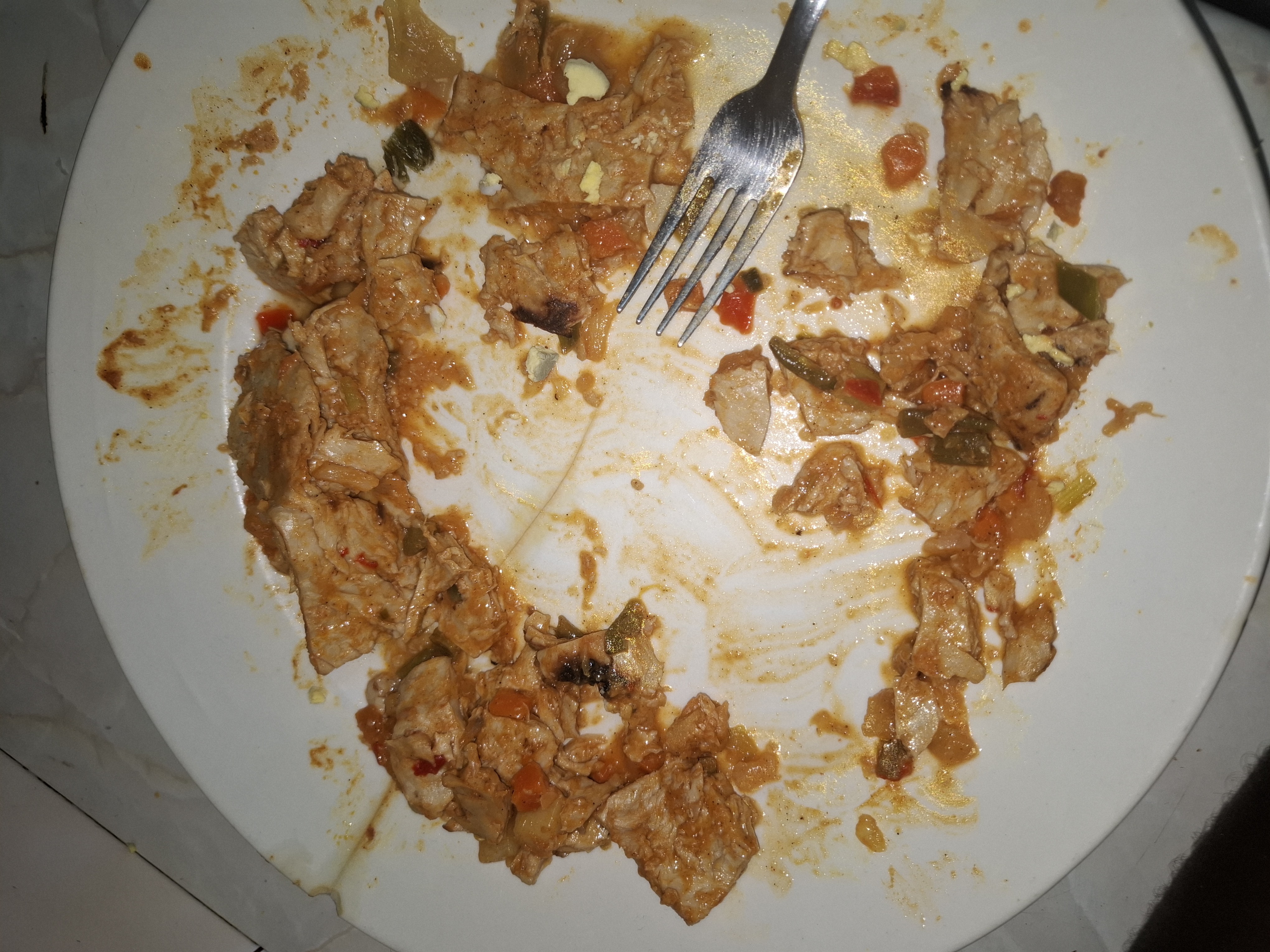 Pollo guisado con verduras