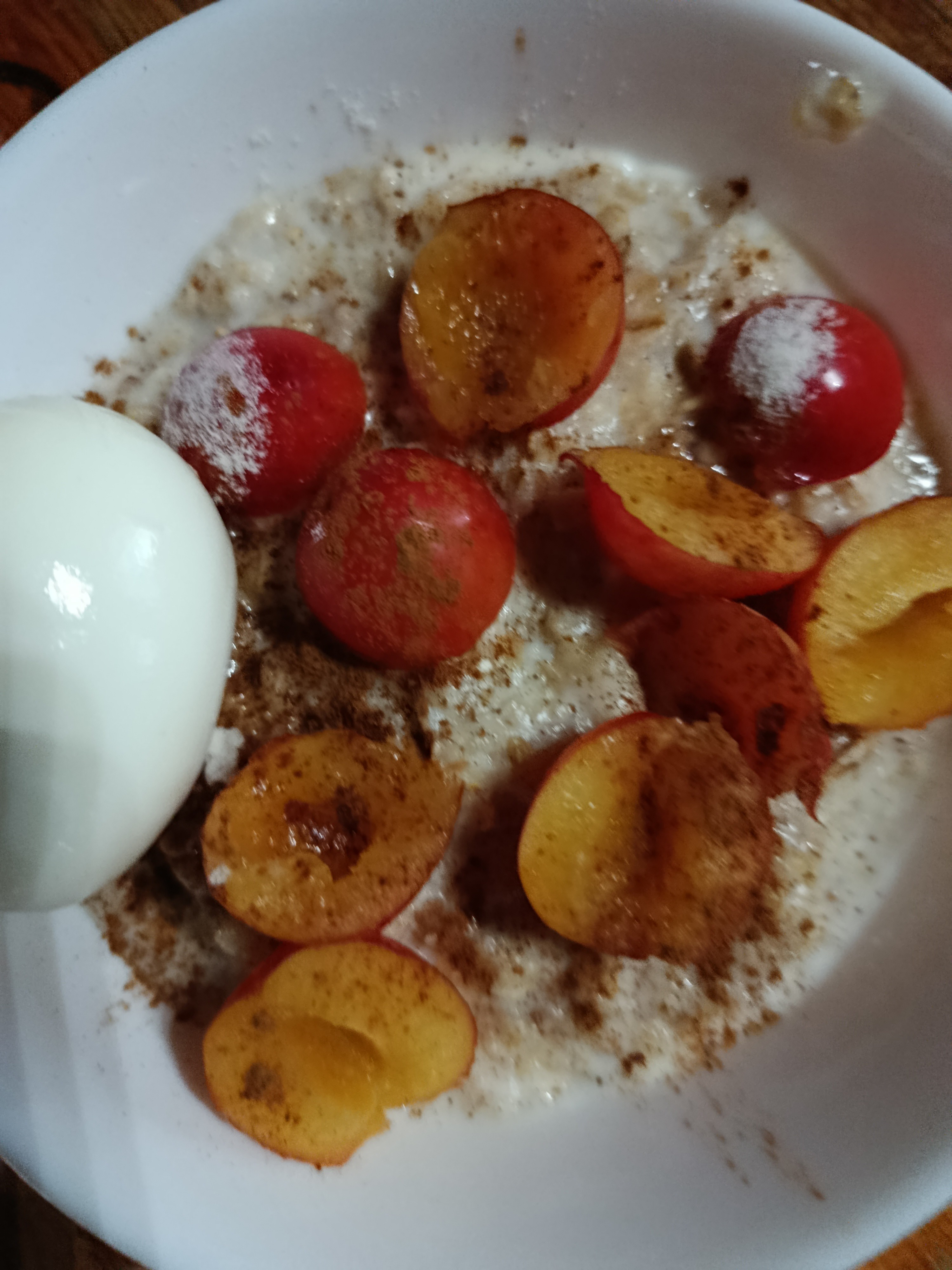 Havregryn med plommon