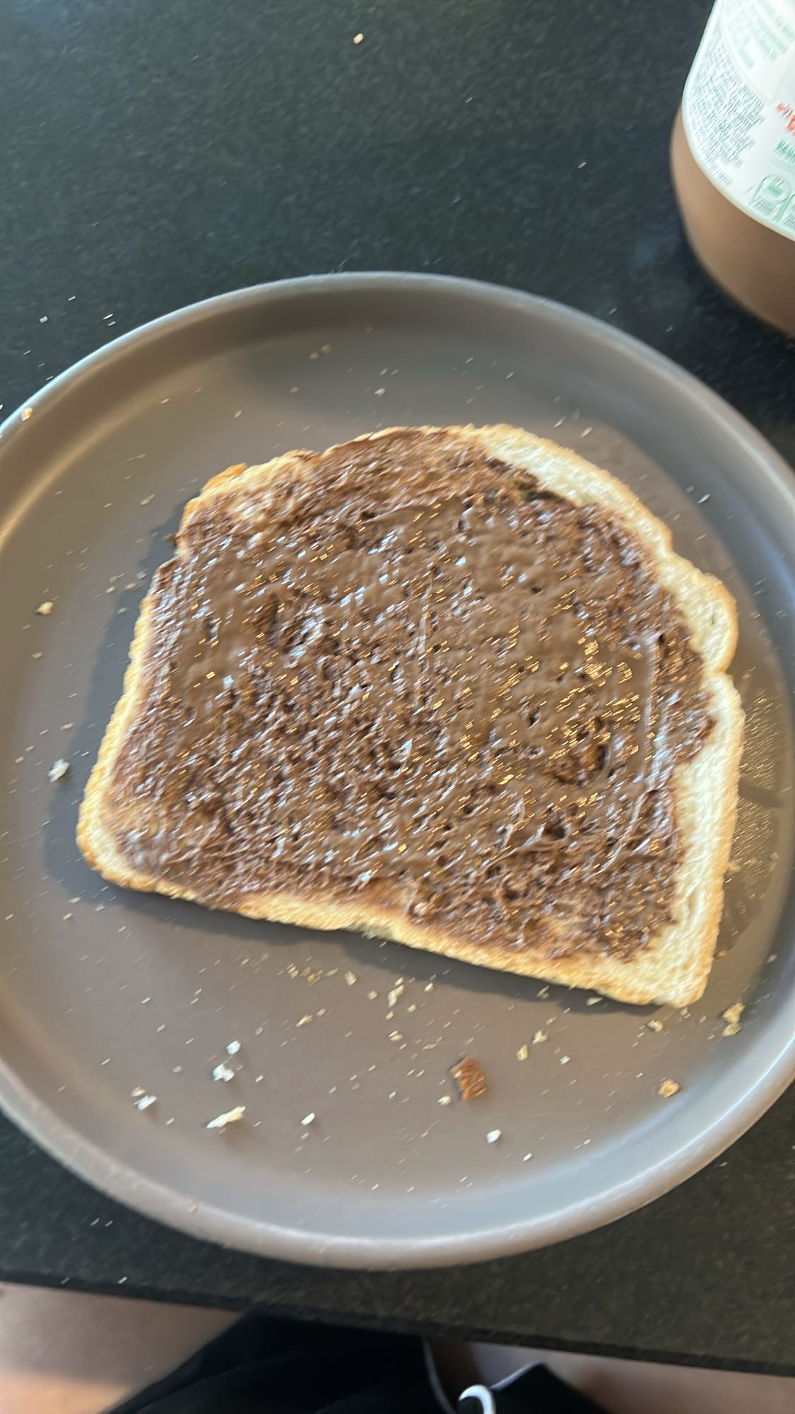 Boterham met chocopasta