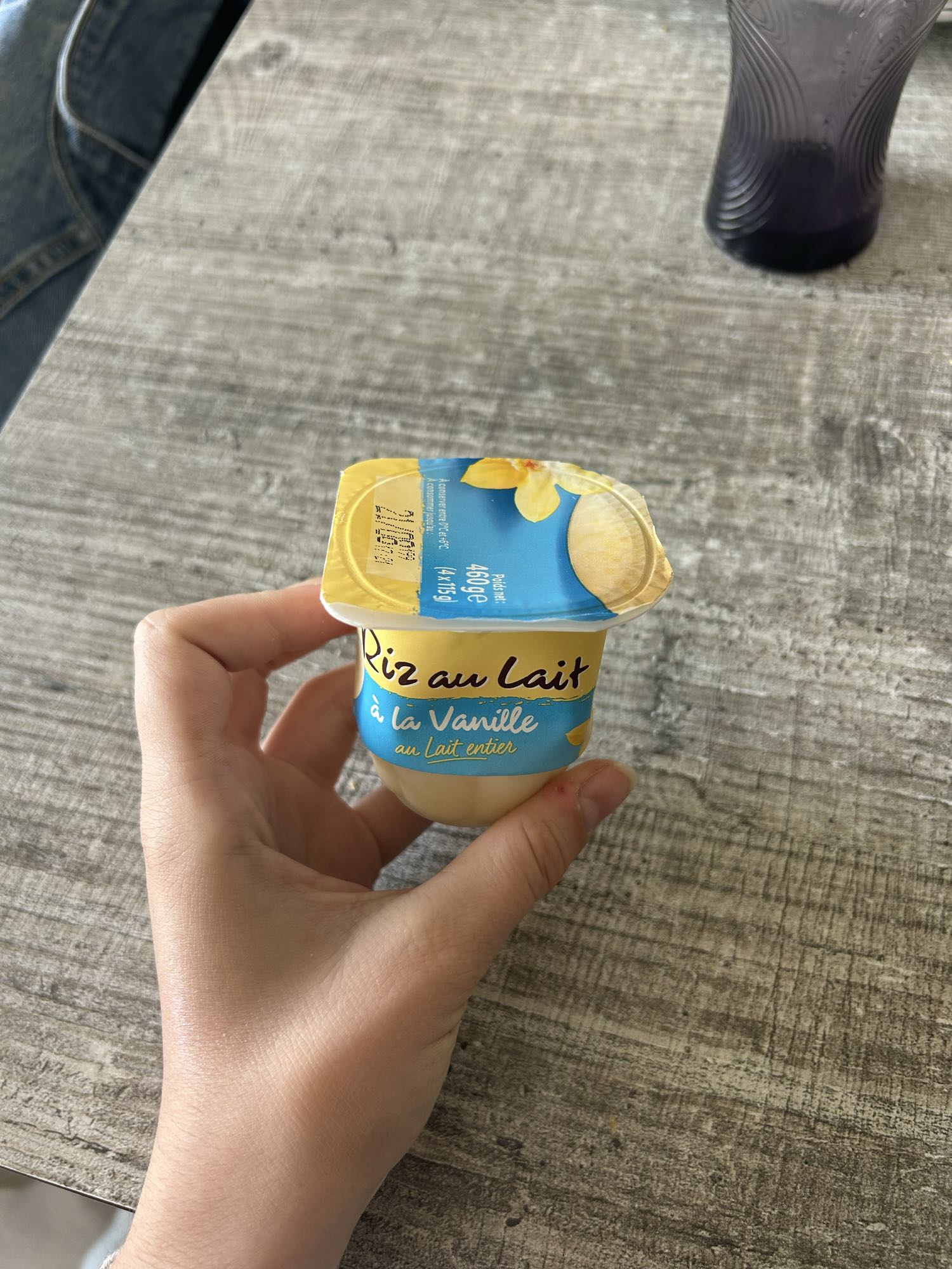 Riz au lait vanille