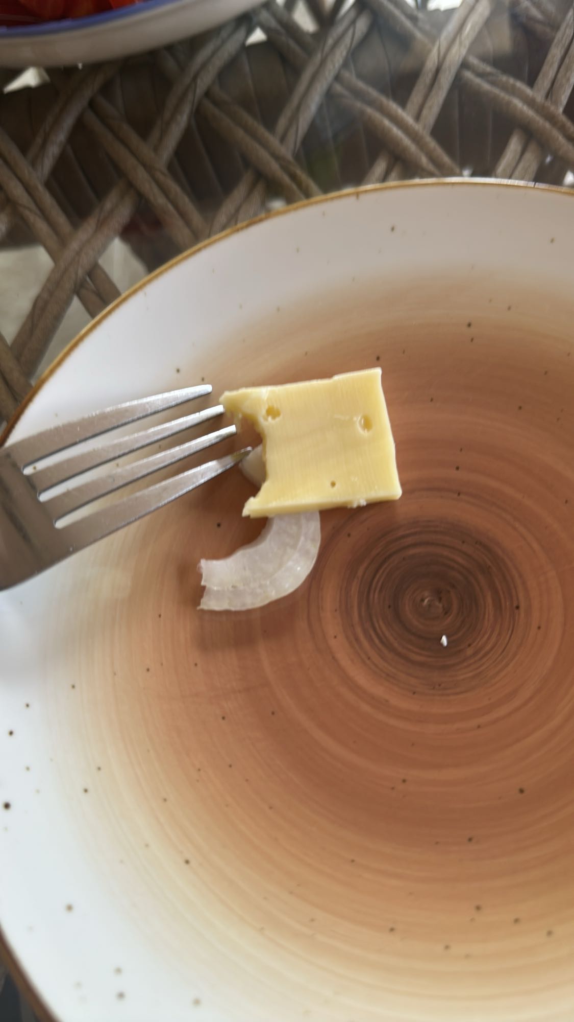 Cheese and onion bite