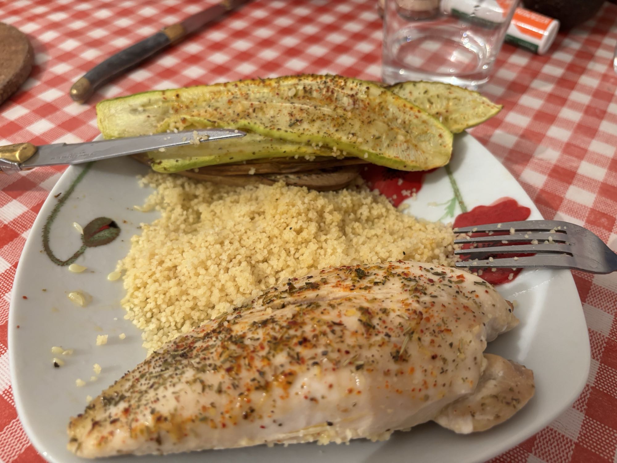 Poulet et couscous