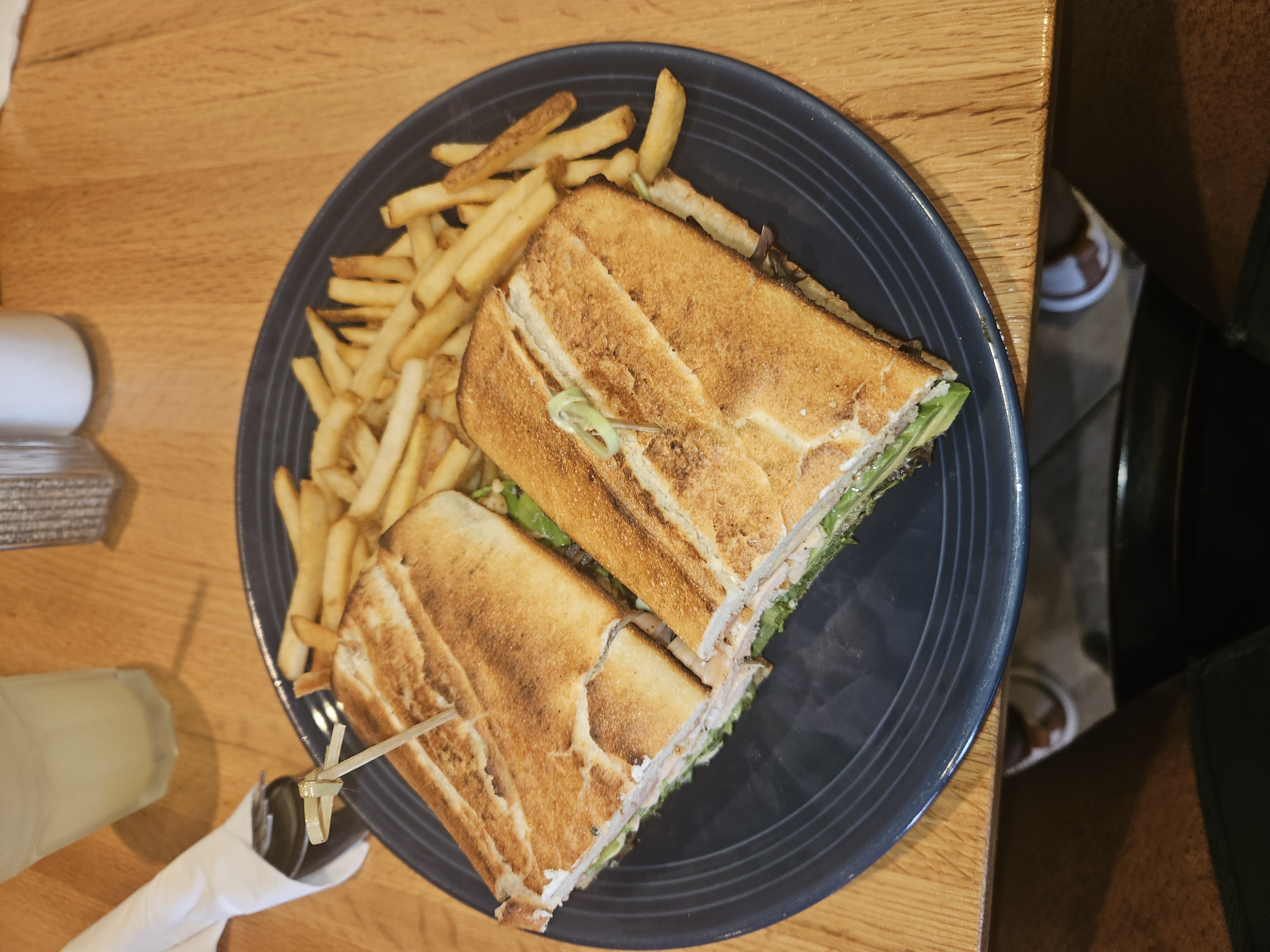 Turkey Sandwich with Fries