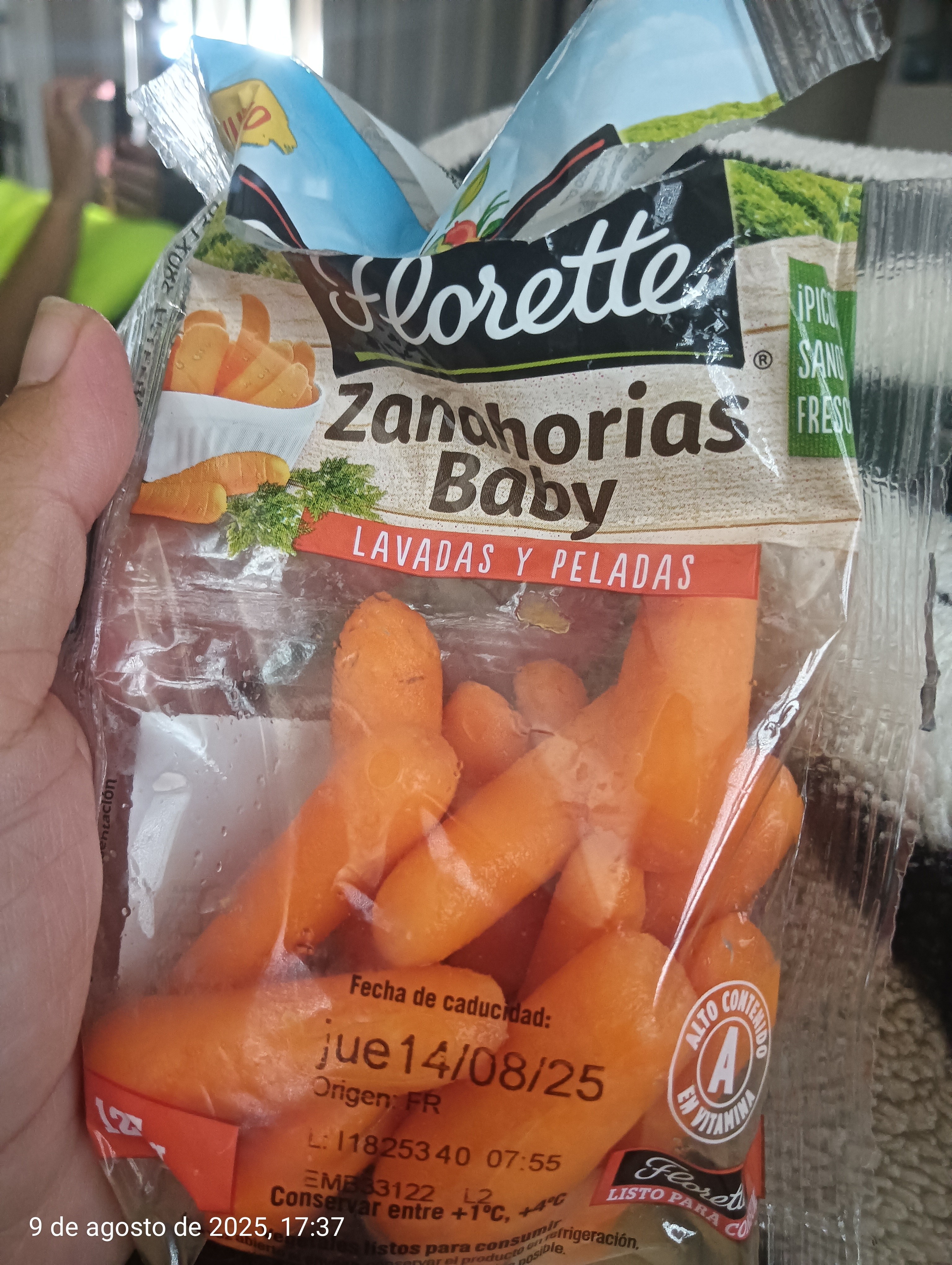 Zanahorias baby frescas