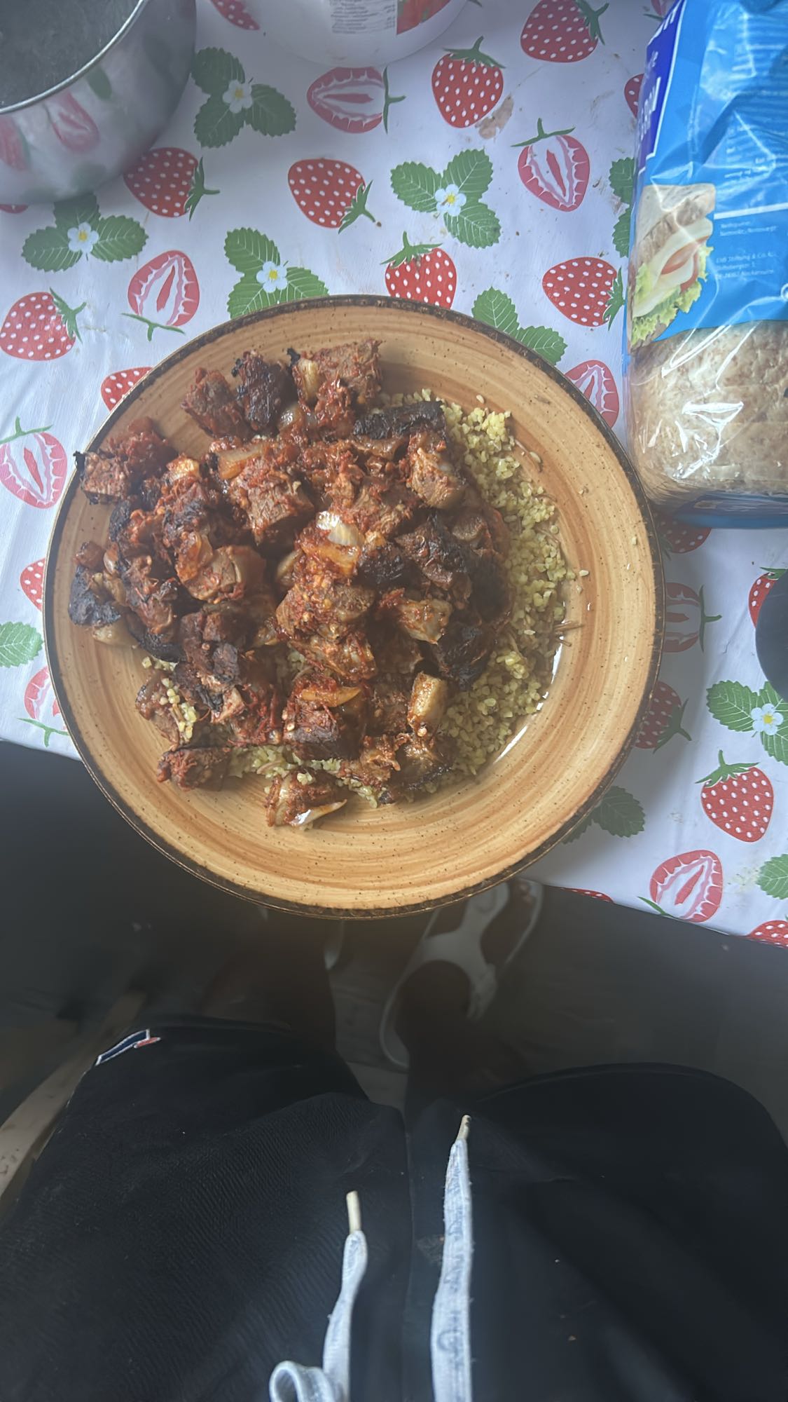 Bulgur med köttgryta