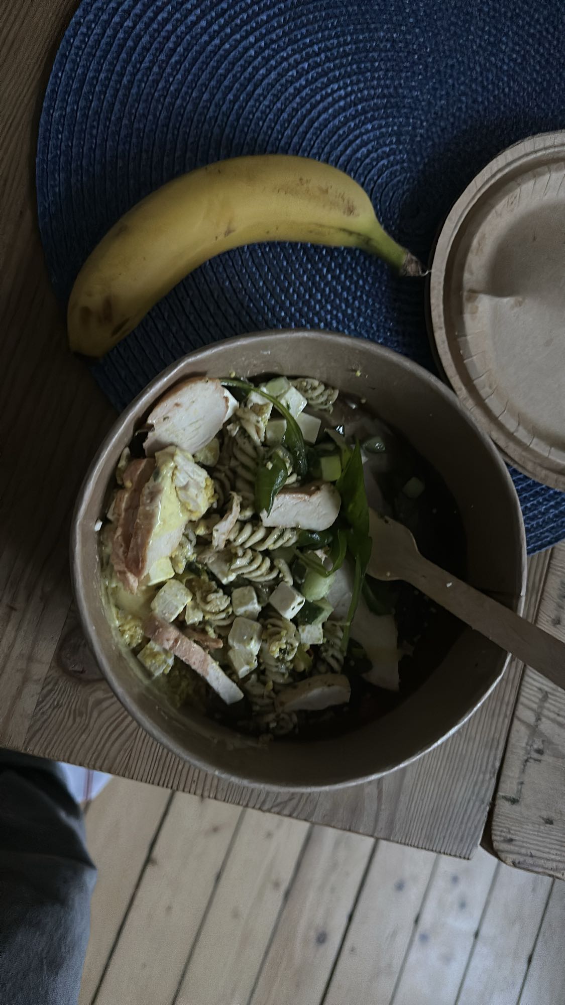 Kycklingpasta med banan