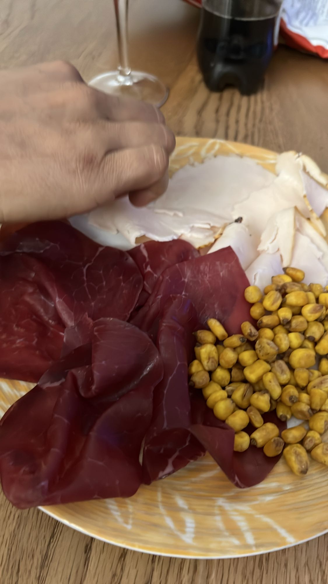 Et ve mısır tabağı