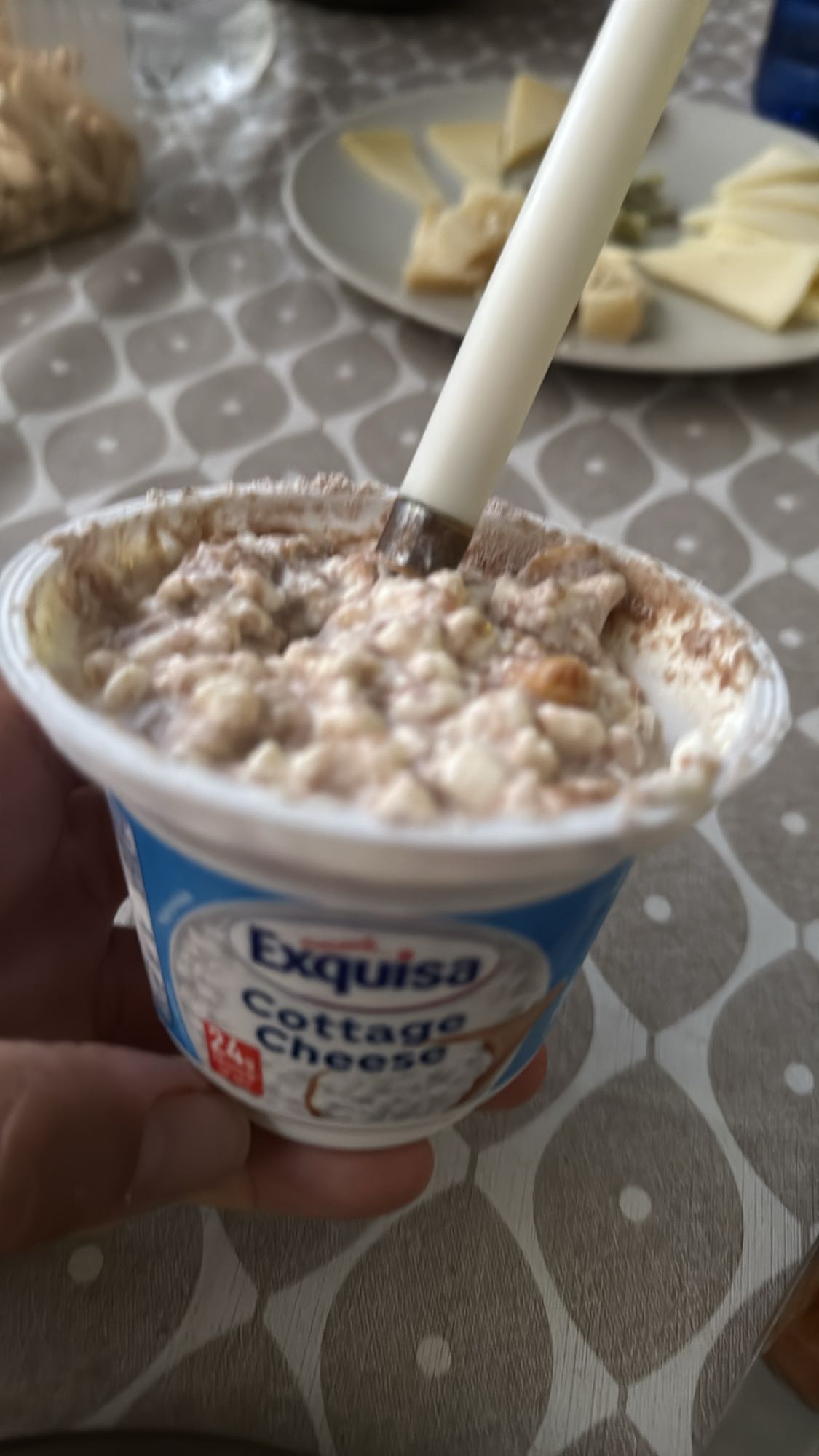 Queso cottage con cacao