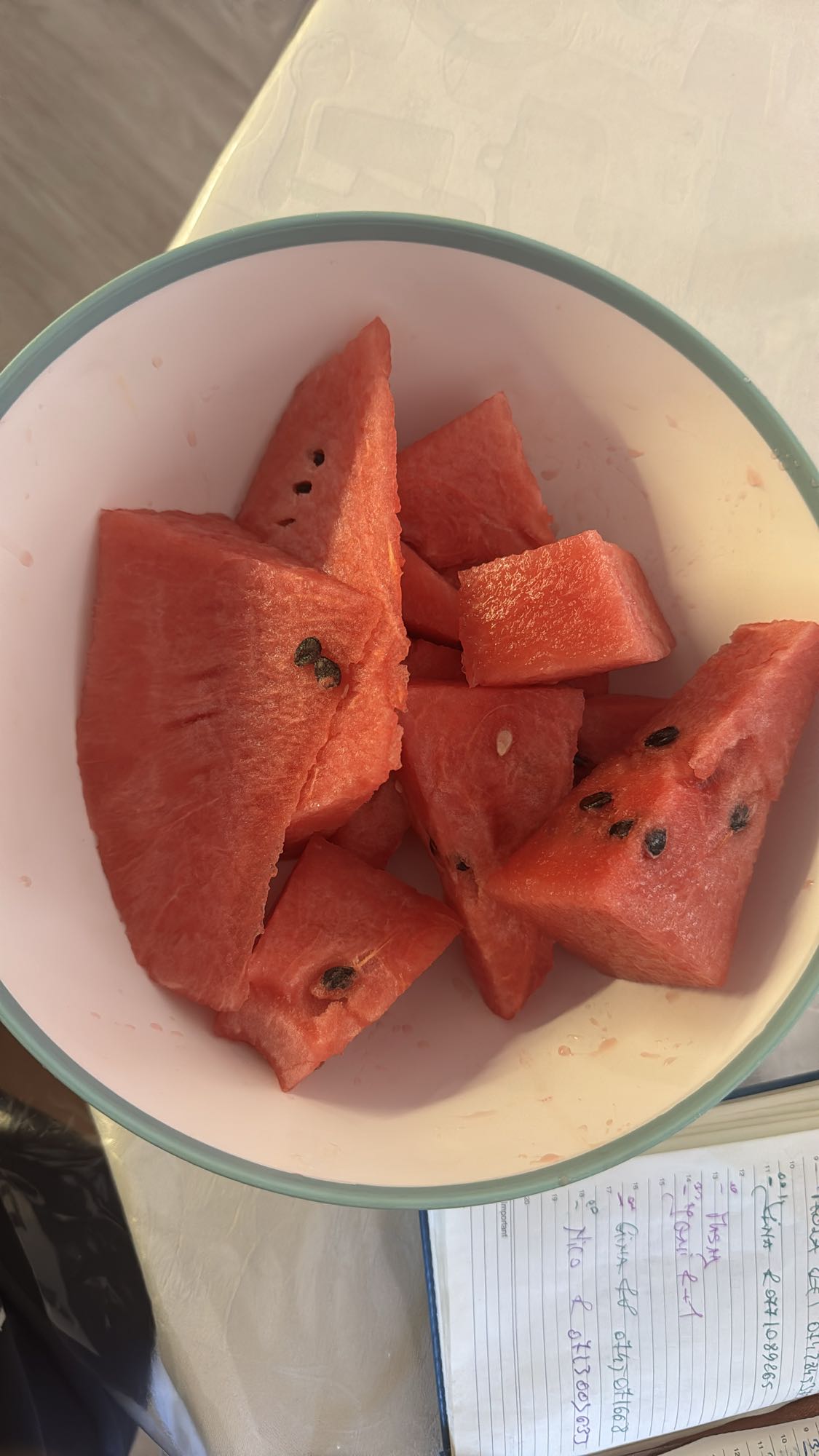 Felii de pepene roșu