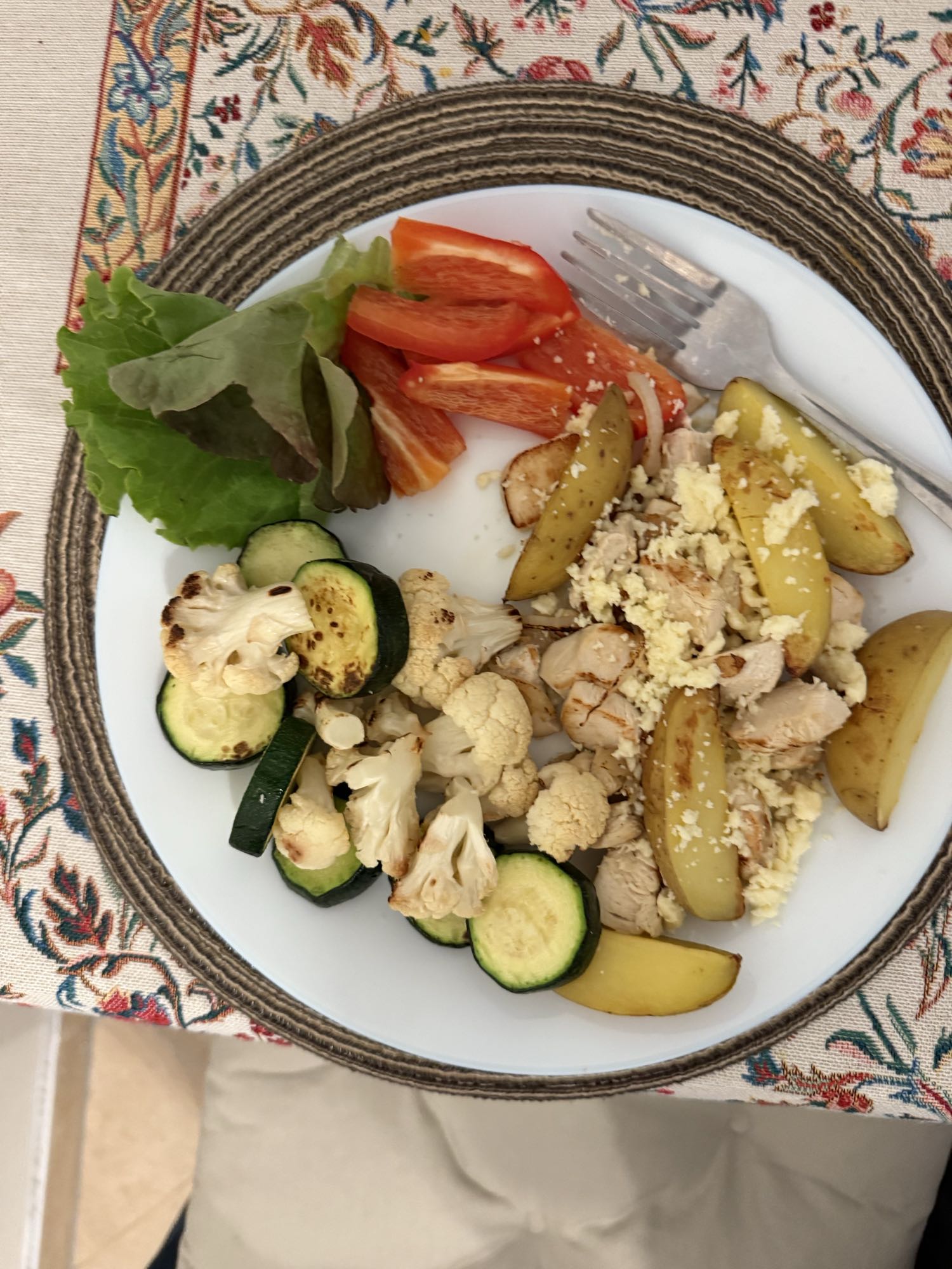 Grilled Chicken Veggie Plate